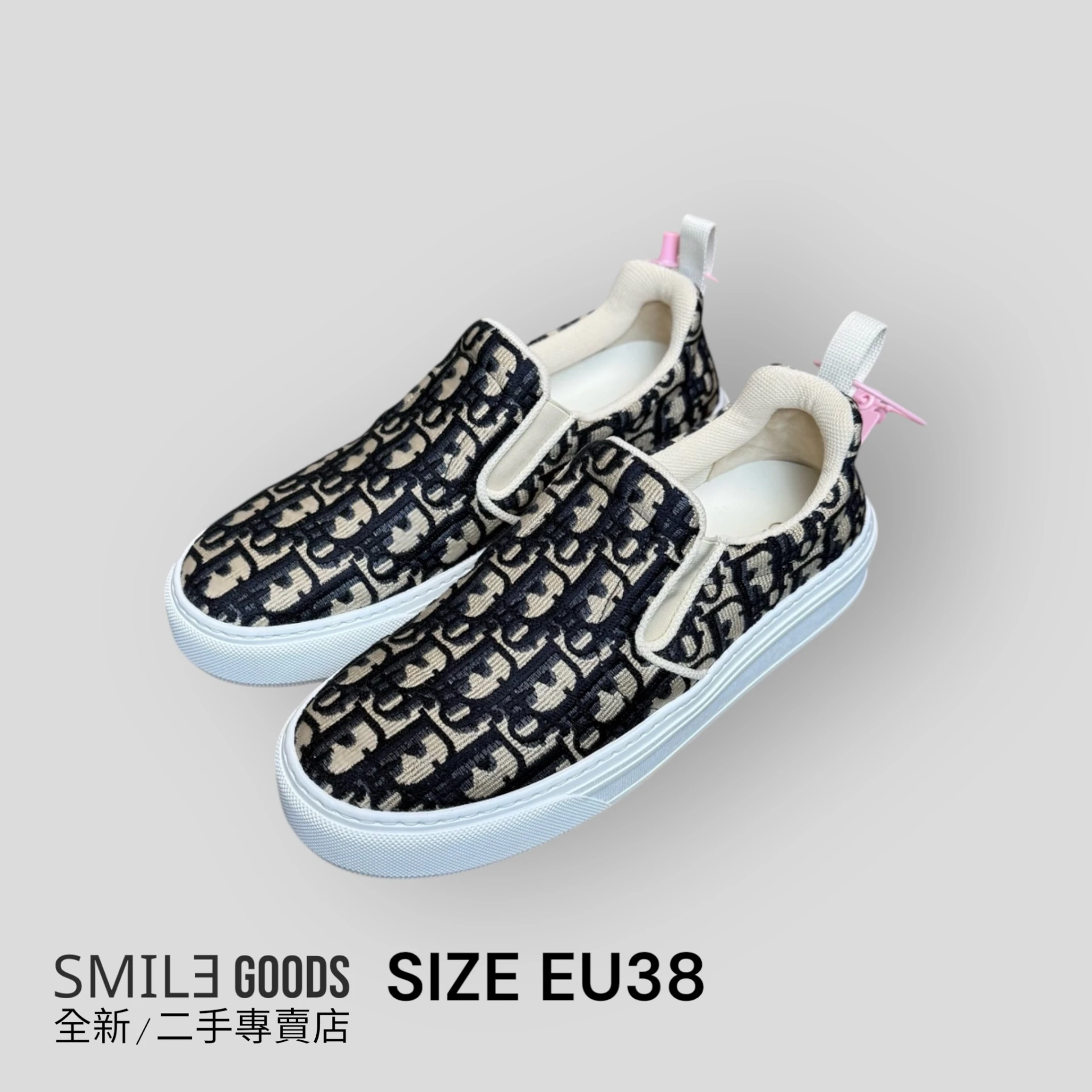 ［SMILE] Dior 老花滿logo 一腳蹬鞋
