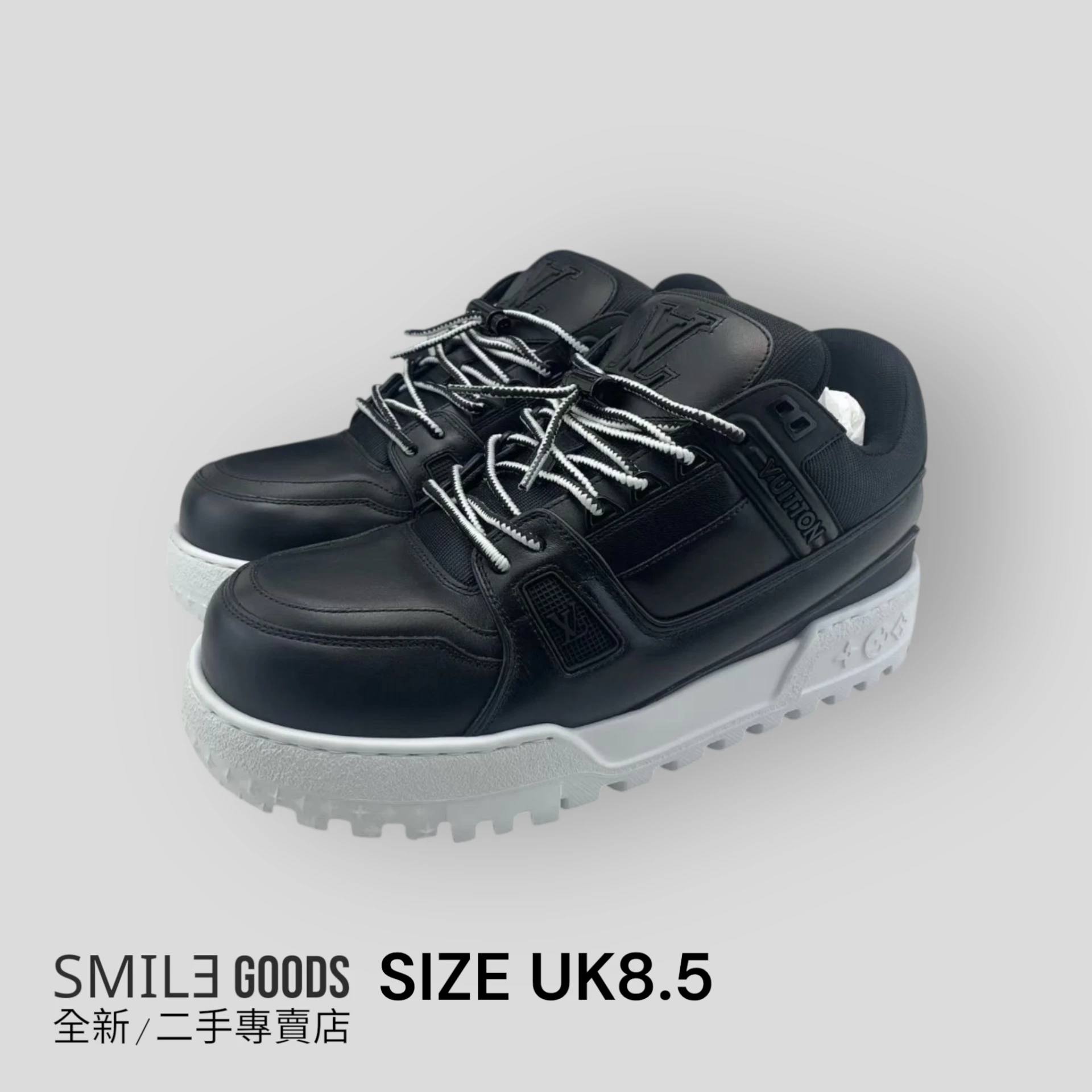 [SMILE]Louis vuitton lv trainer maxi 黑白熊貓 全皮胖丁