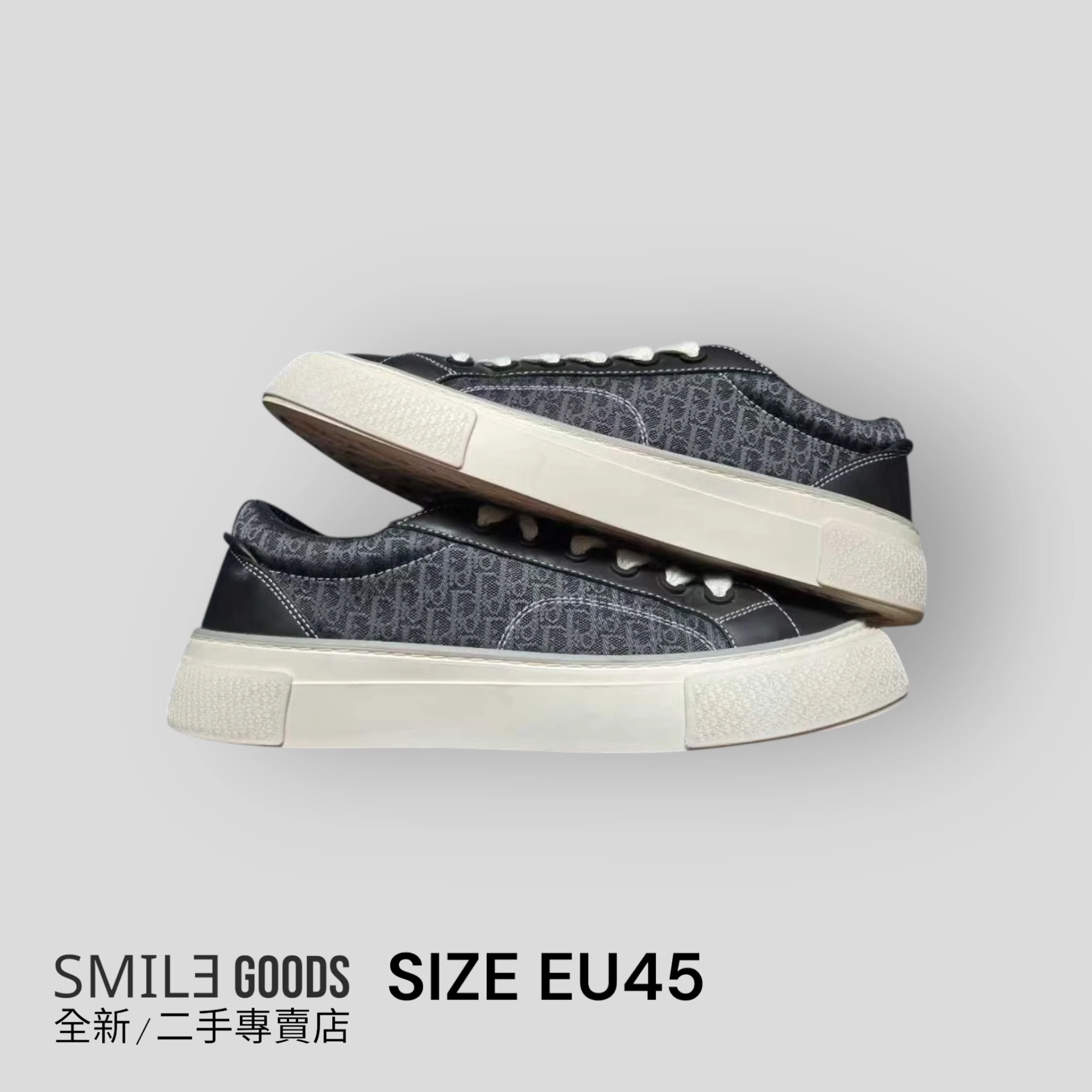 [SMILE] DIOR B33 黑白滿logo板鞋
