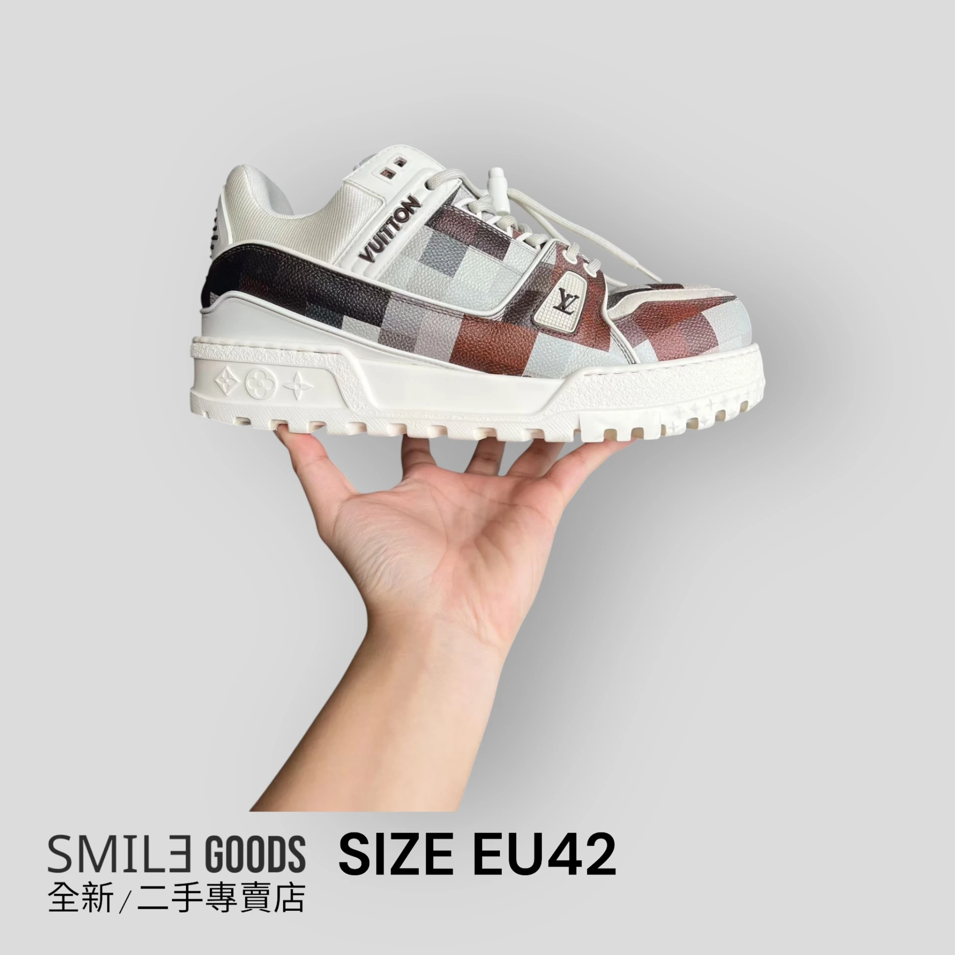 ［SMILE]Louis Vuitton Lv trainer maxi 胖丁 栗棕