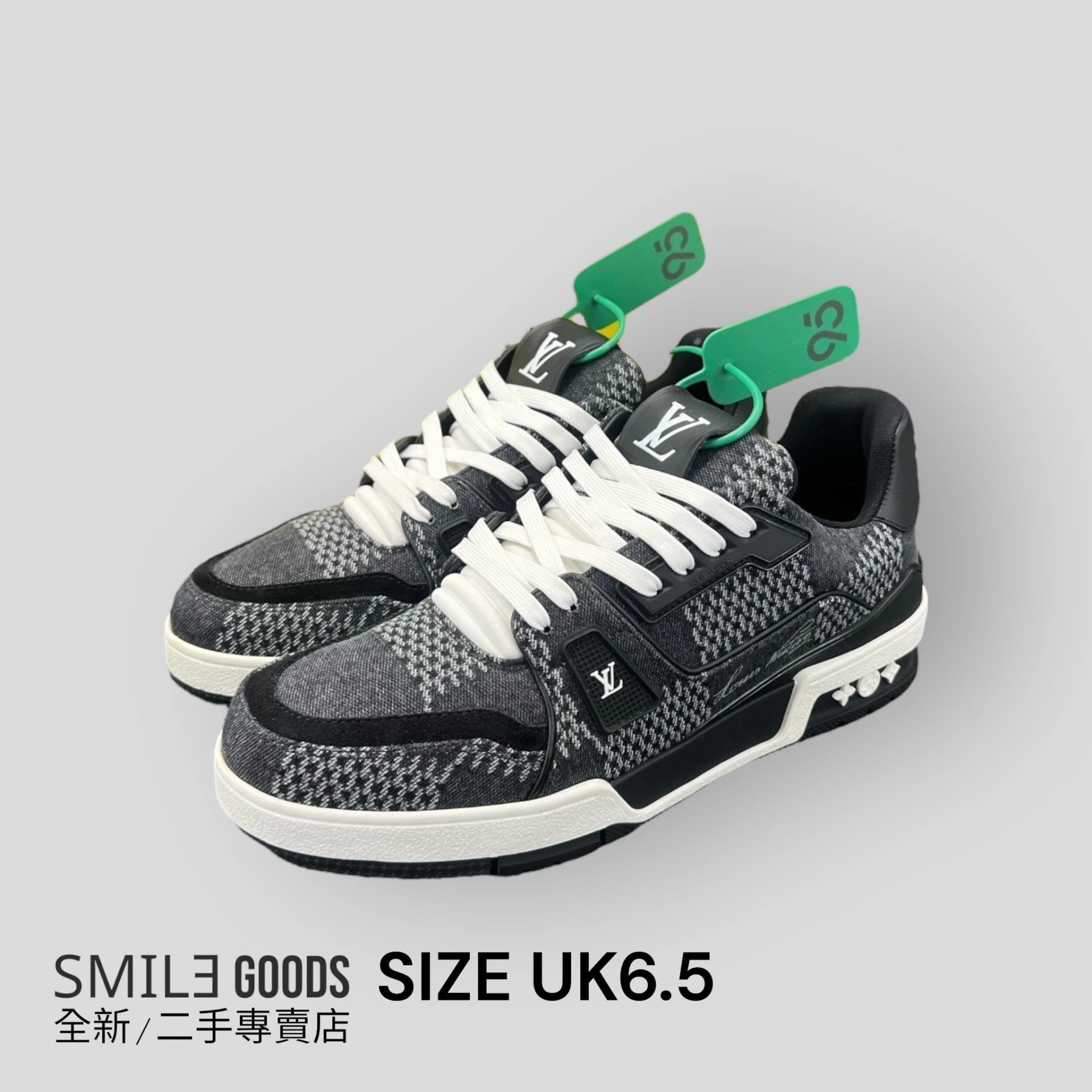 ［SMILE] Louis Vuitton lv trainer 黑色棋盤格