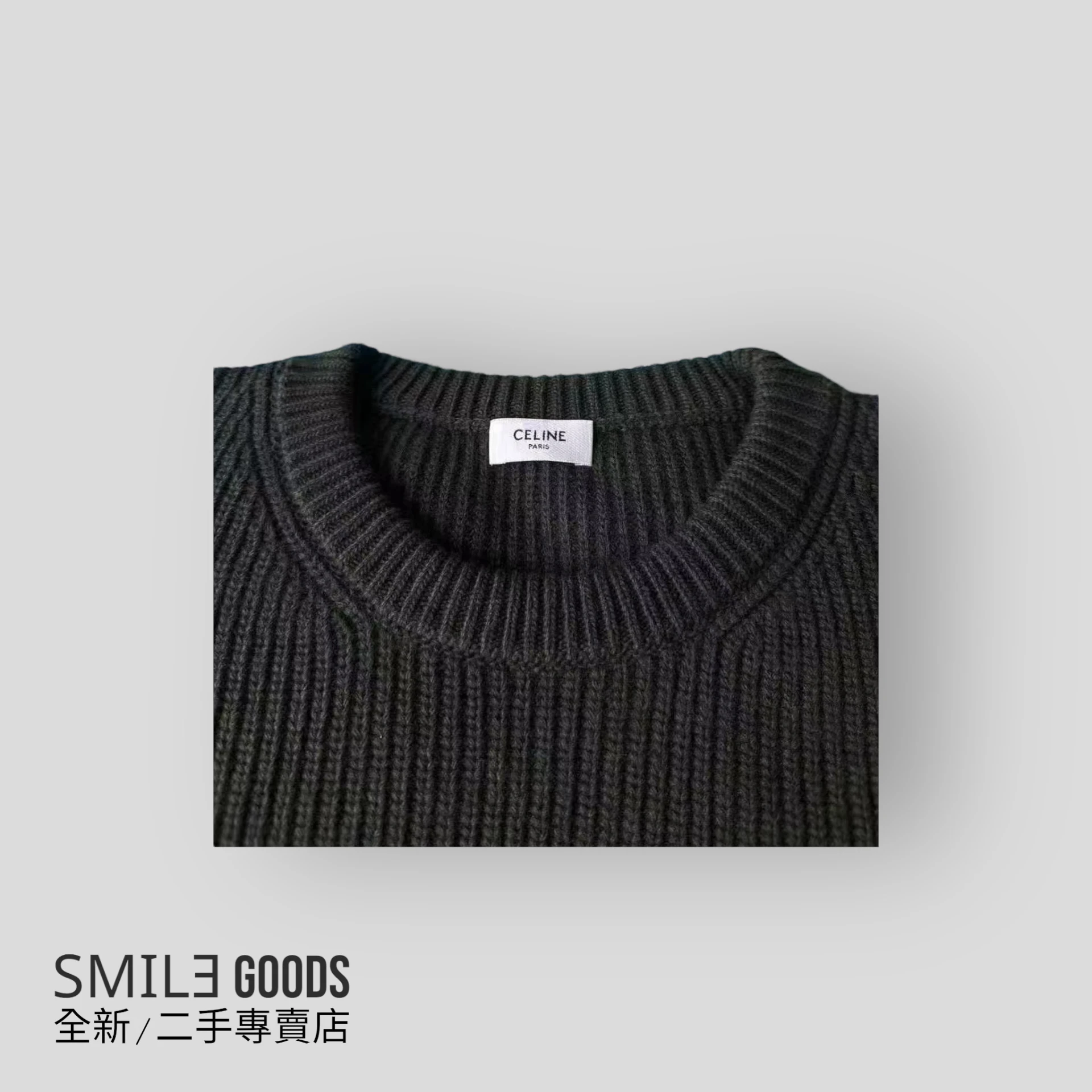 [SMILE]celine 豹紋logo毛衣