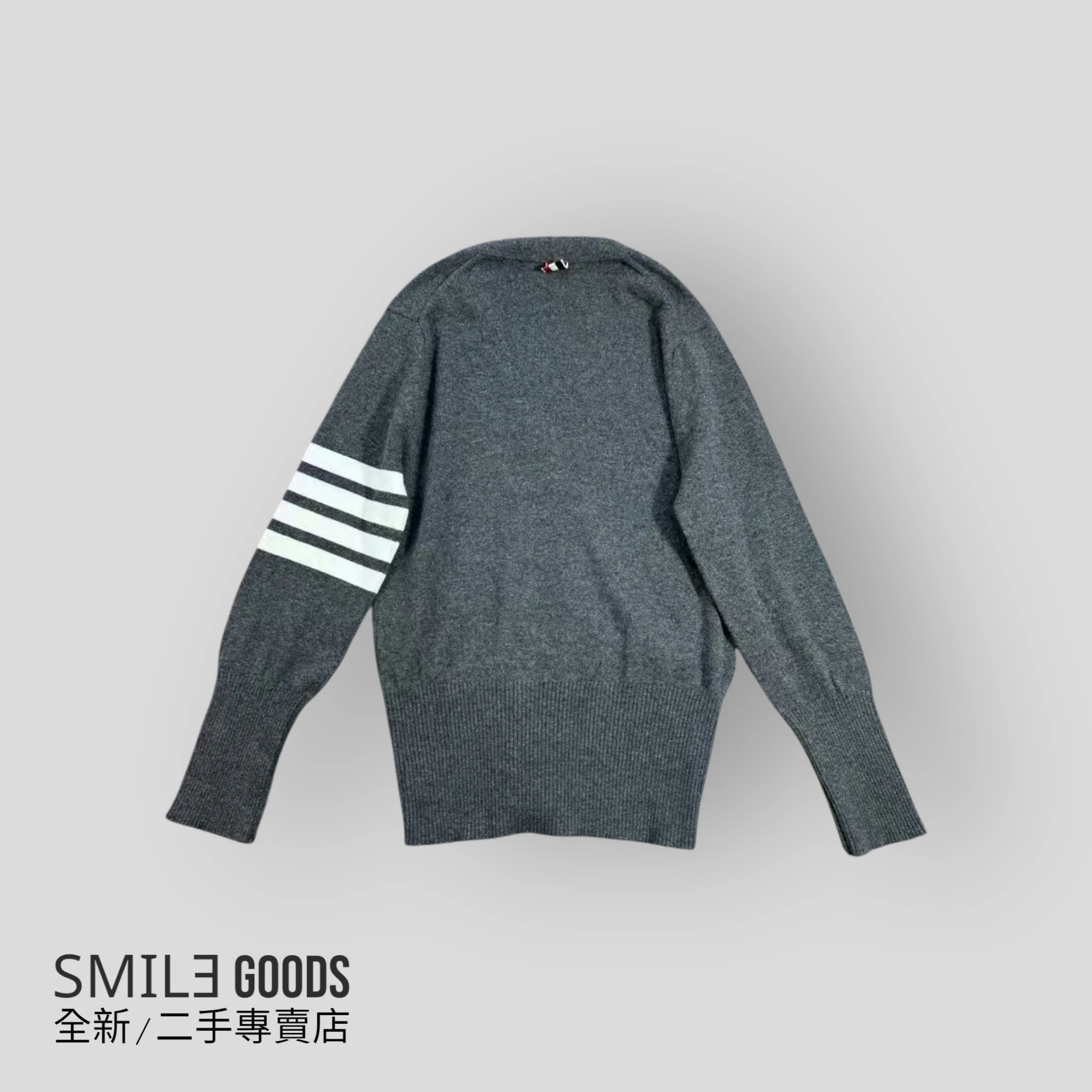 [SMILE]Thom Browne 灰色 羊絨開衫