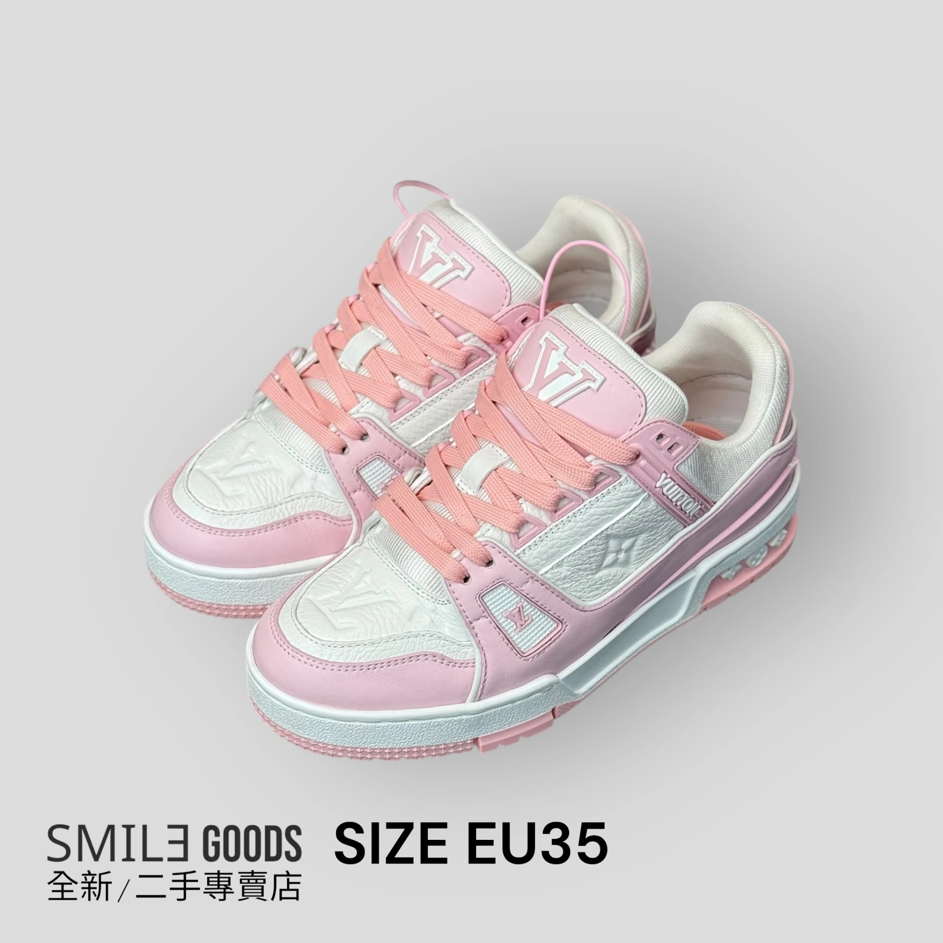 [SMILE]Louis Vuttion LV Trainer 25新款白粉