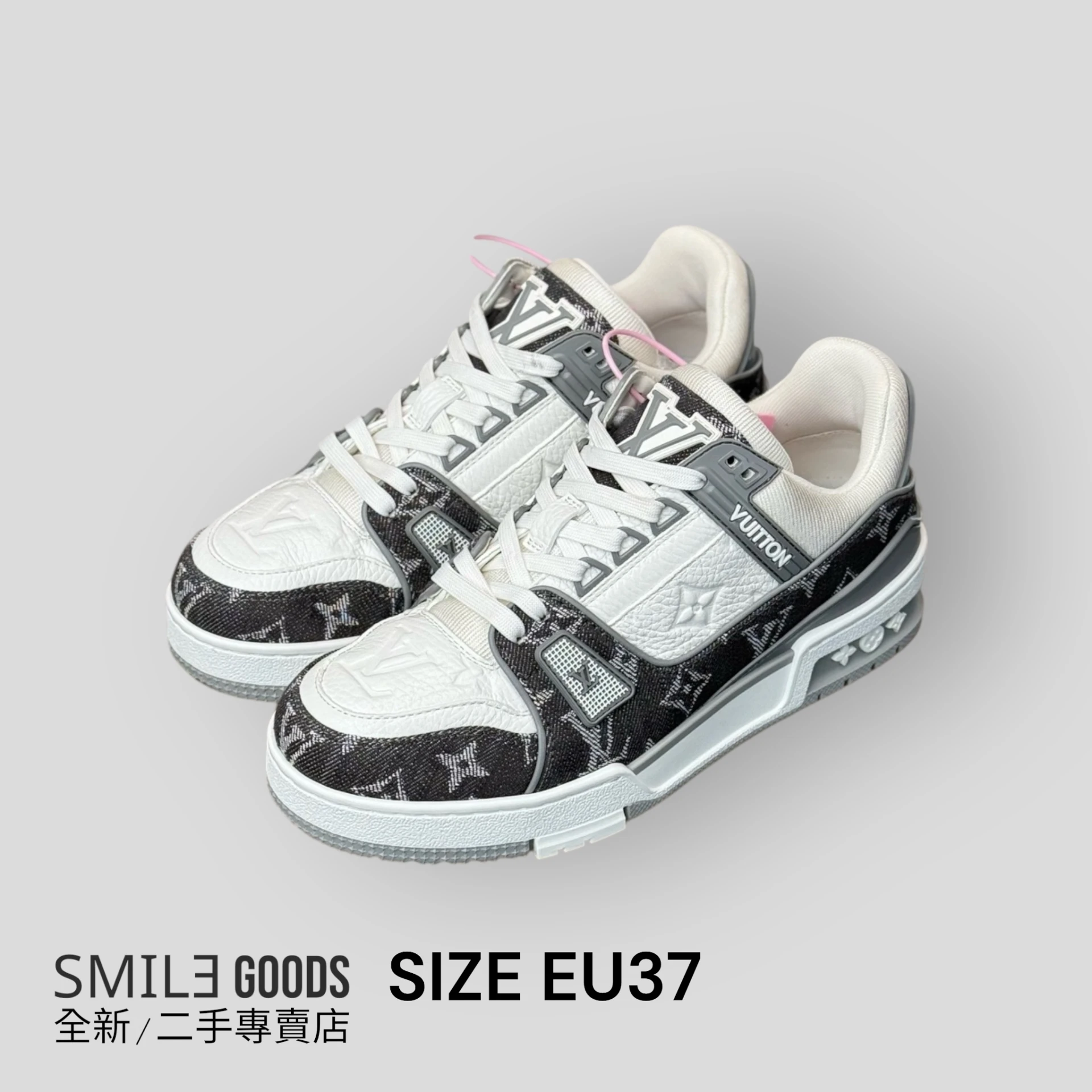 [SMILE]LOUIS VUITTON LV Trainer 灰白牛仔