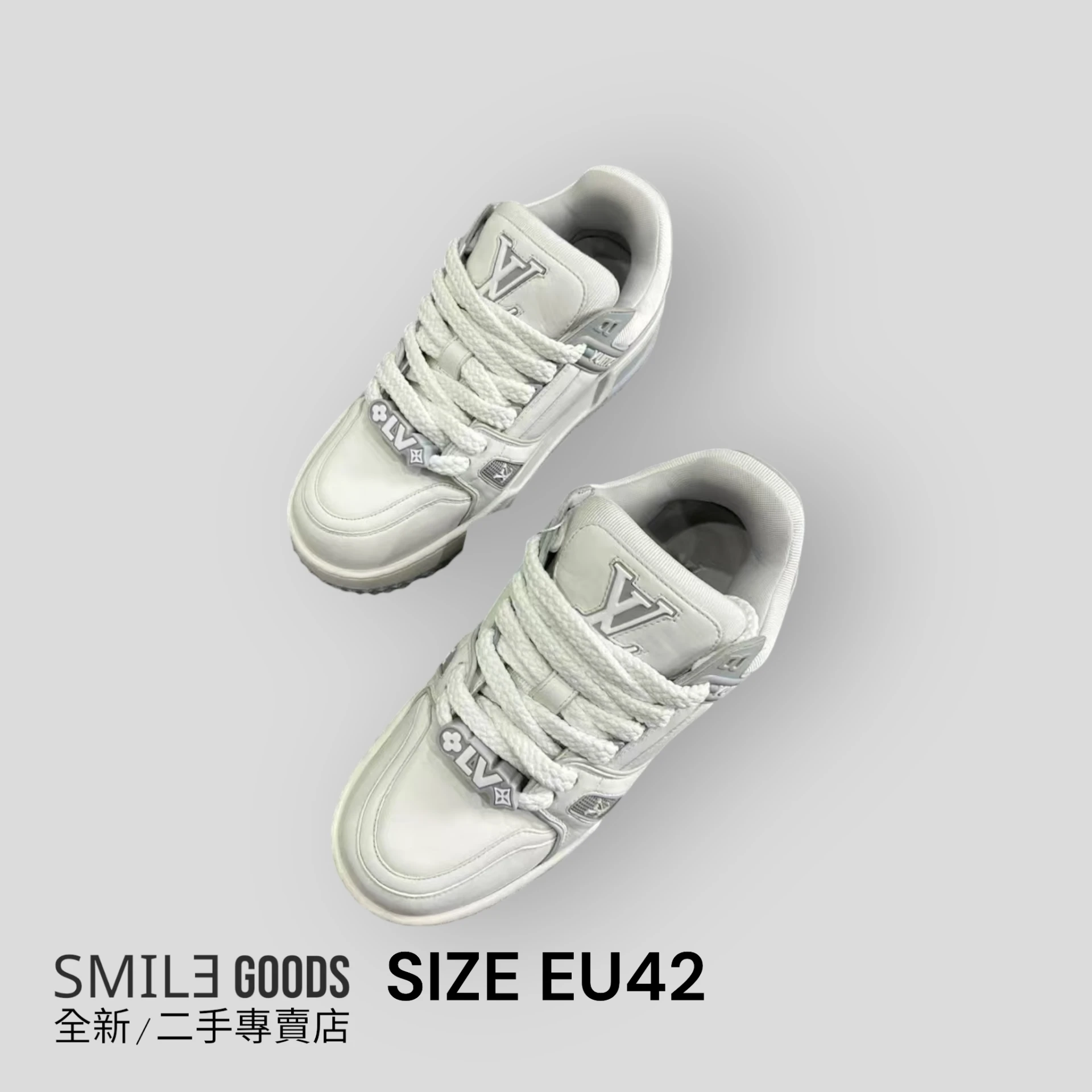 [SMILE] Louis Vuitton lv trainer 灰白小胖丁