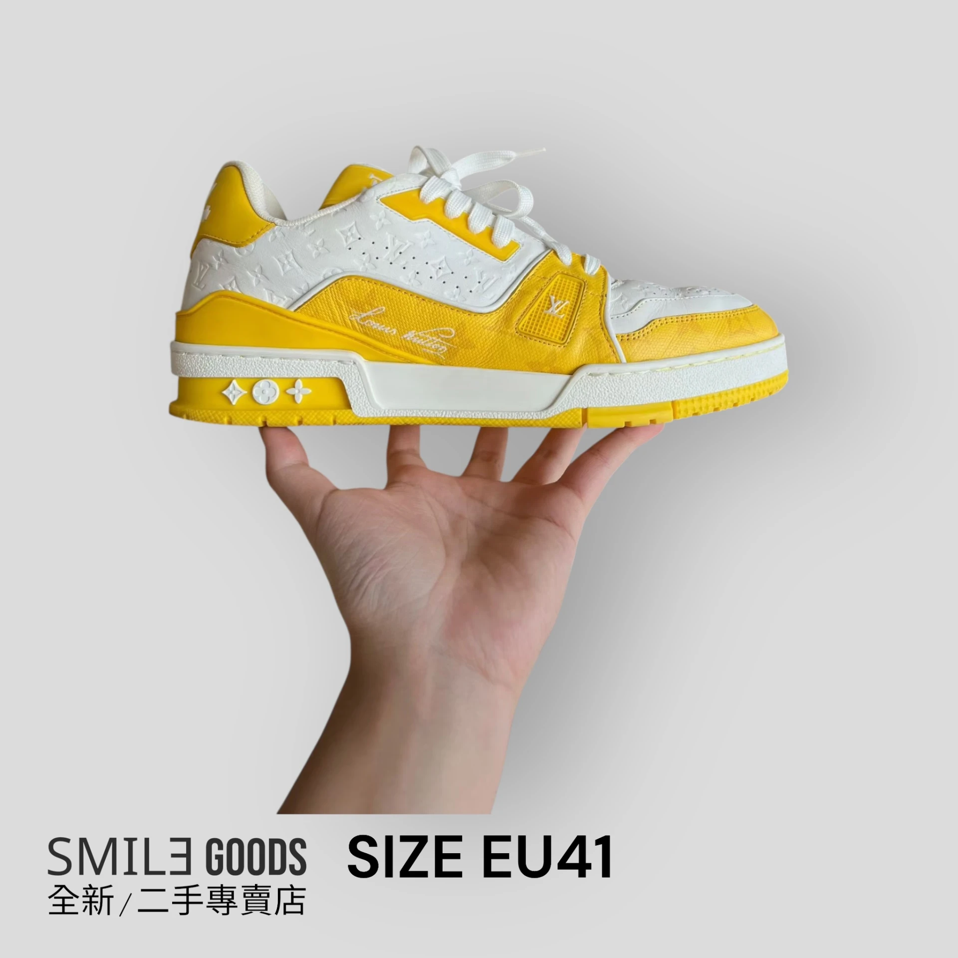 [SMILE]Louis Vuitton lv trainer 白黃