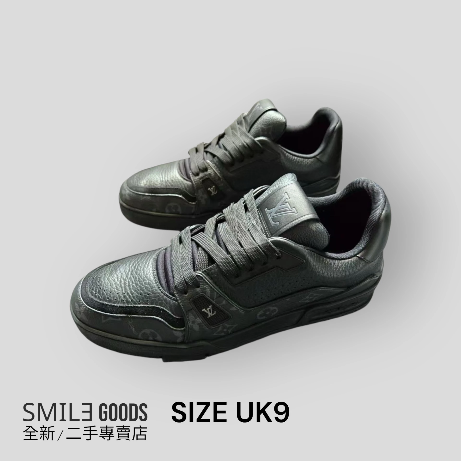 [SMILE] LOUIS VUITTON LV TRAINER 滿logo老花黑