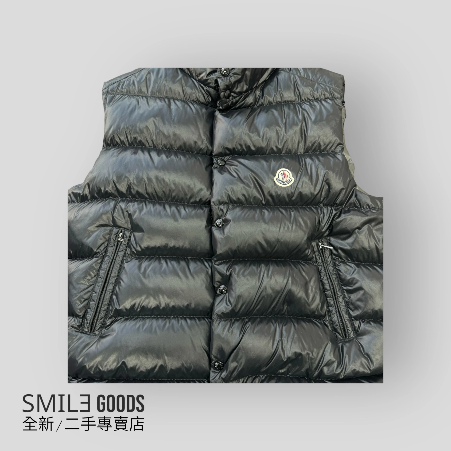 [SMILE]Moncler Tibb羽絨背心 黑