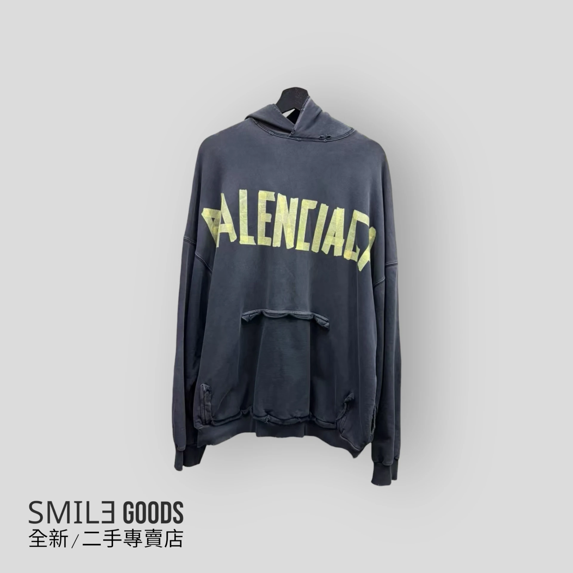 [SMILE] BALENCIAGA 巴黎世家 type 膠帶帽衫
