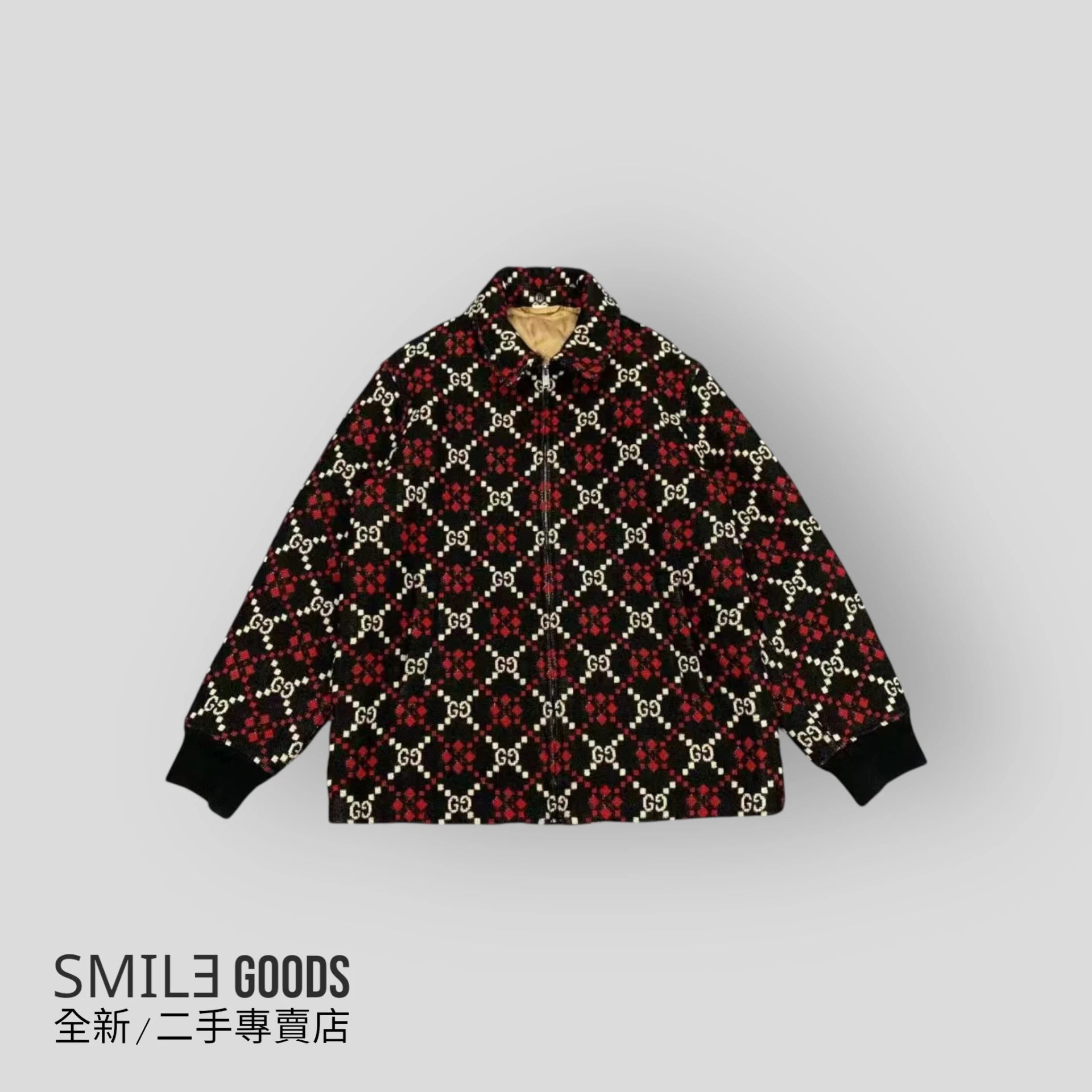 [SMILE] GUCCI 老花滿版棉服夾克外套