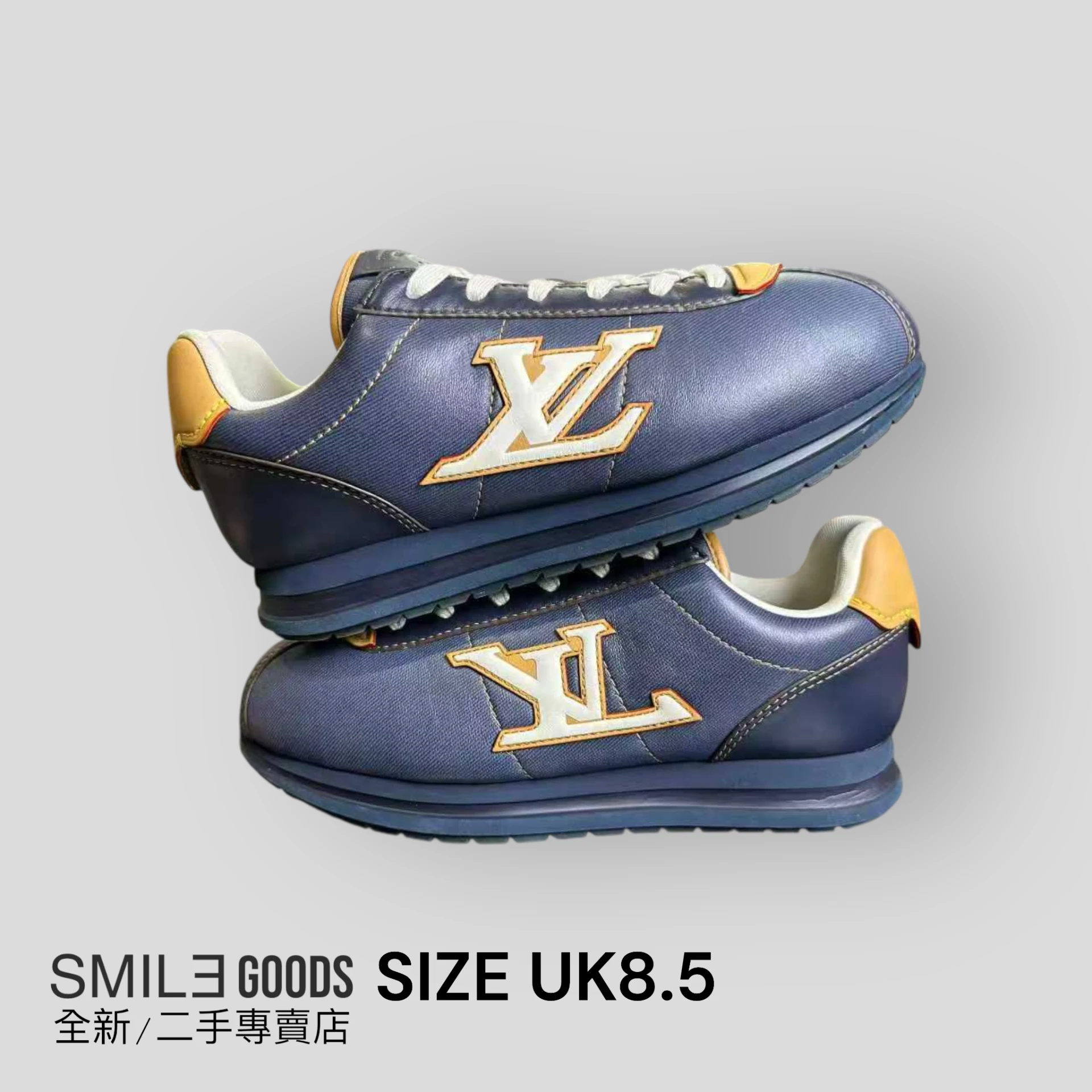 ［SMILE] Louis Vuitton LV x Nigo Buttersoft藍色阿甘鞋
