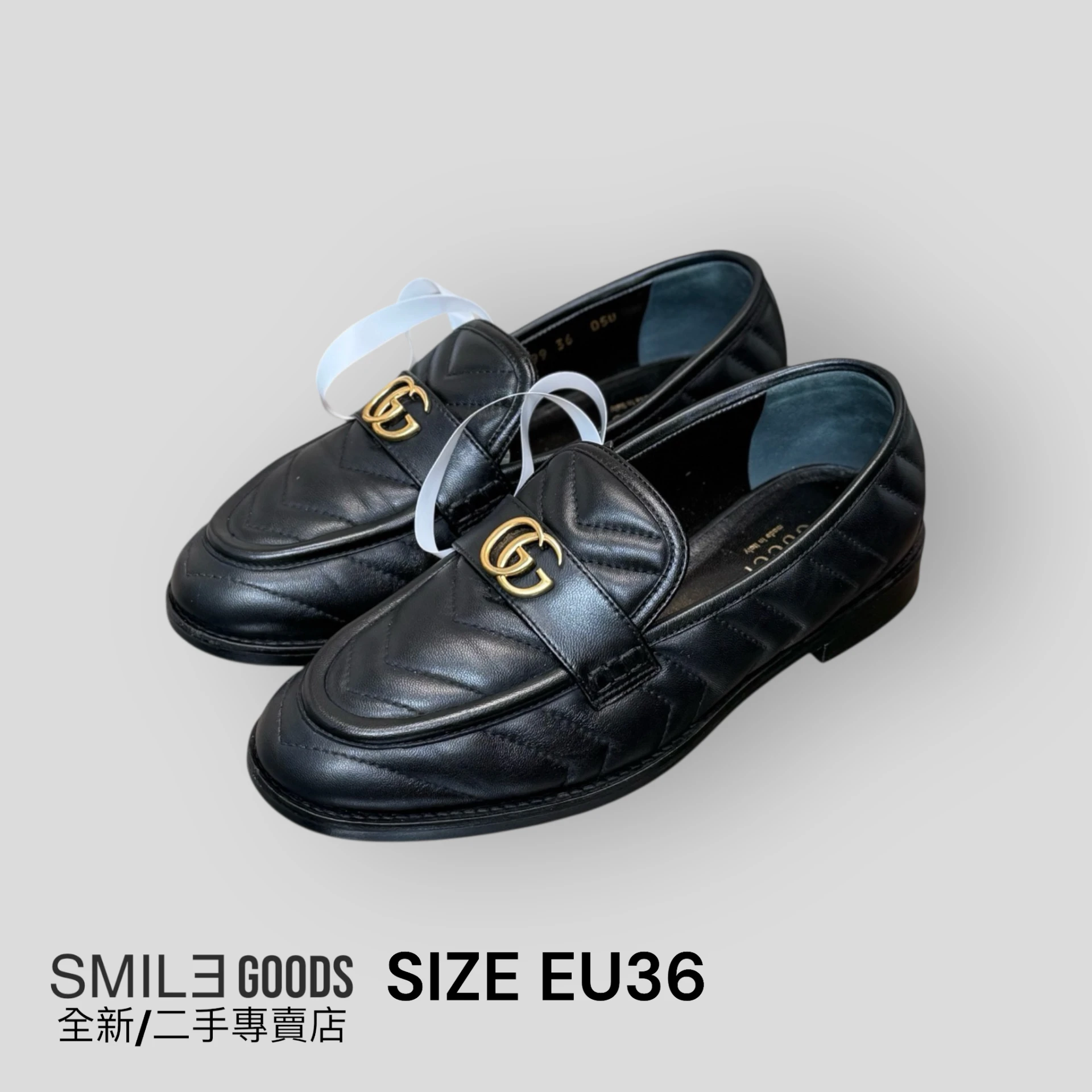 [SMILE] GUCCI 小羊皮雙G樂福鞋
