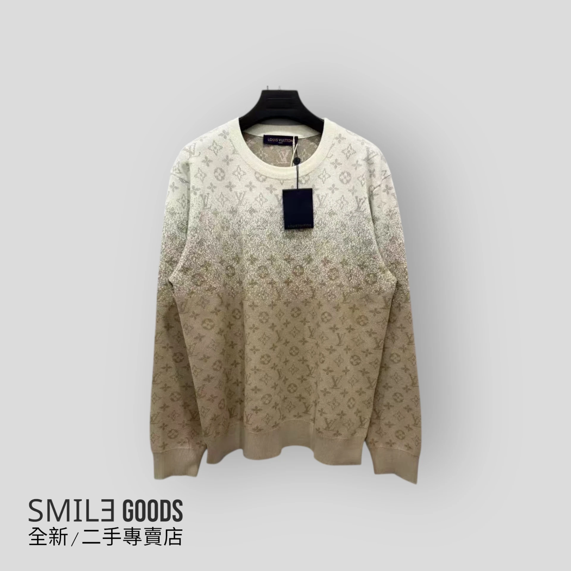 [SMILE] Louis Vuitton lv 漸變老花針織logo衫
