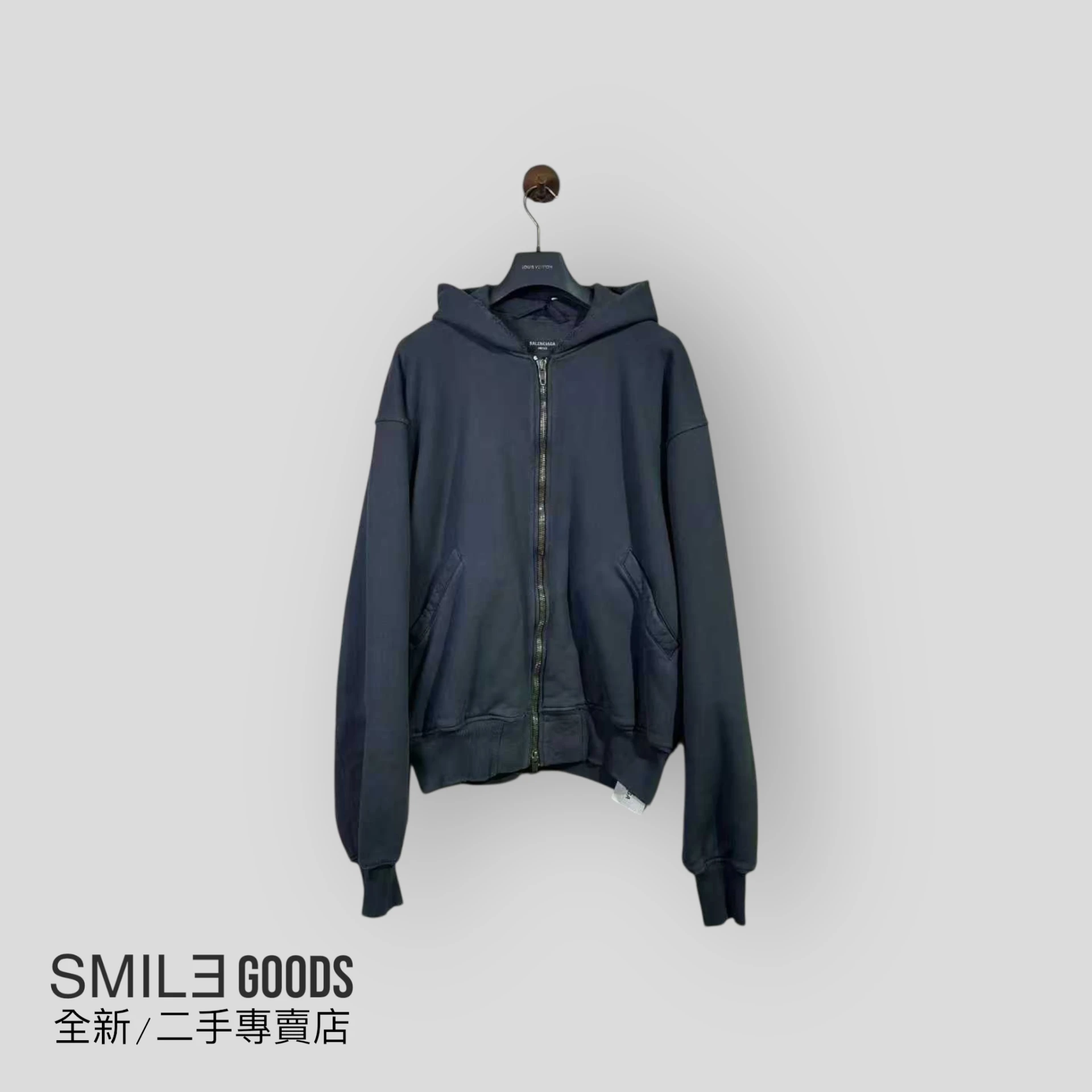 [SMILE] Balenciaga巴黎世家 新款反轉字母拉鍊帽衫