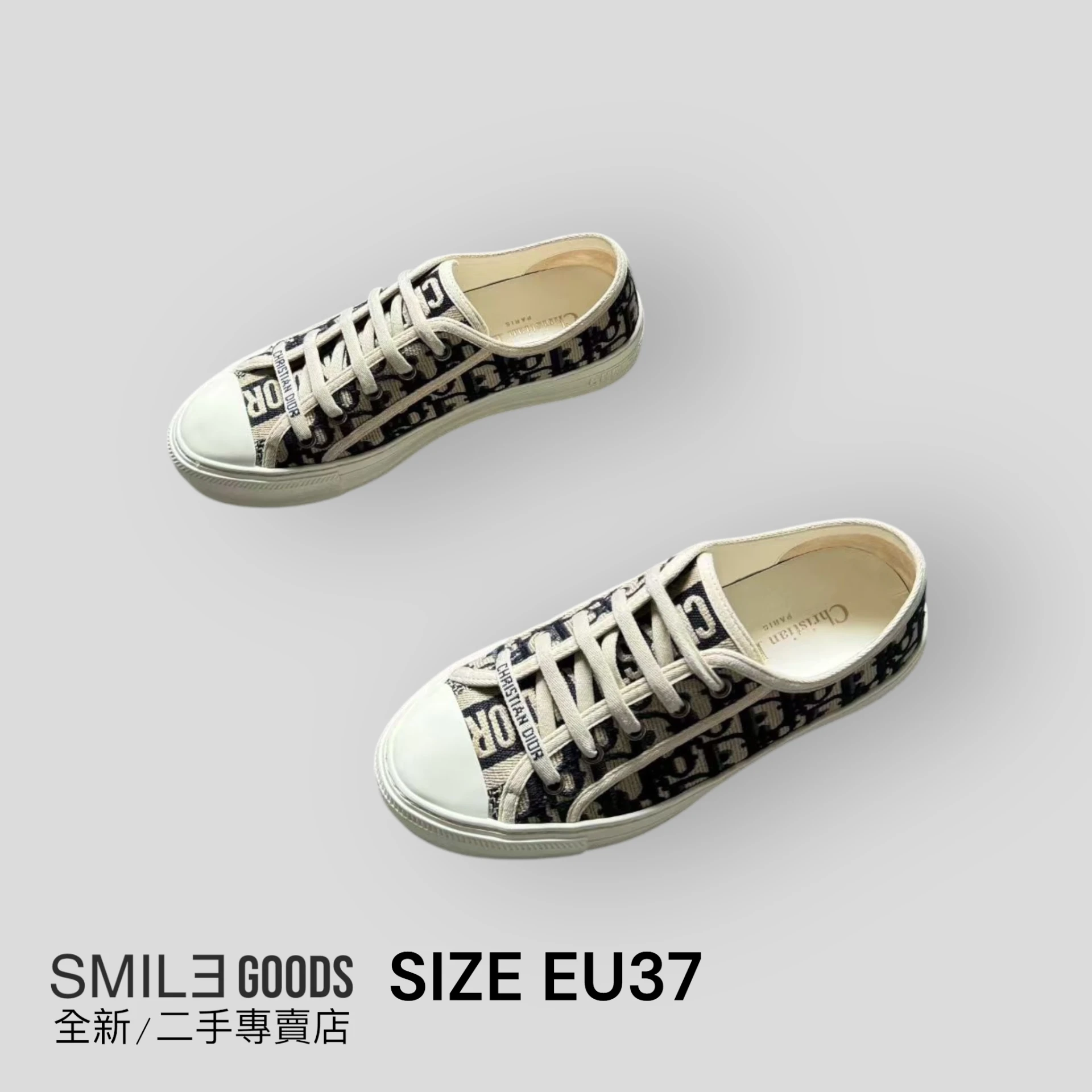 [SMILE] Dior滿logo編織板鞋