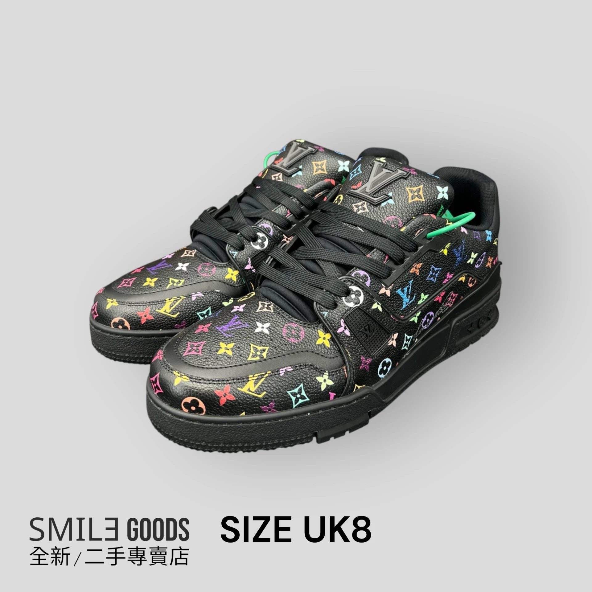 [SMILE] Louis Vuitton lv trainer 村上隆黑