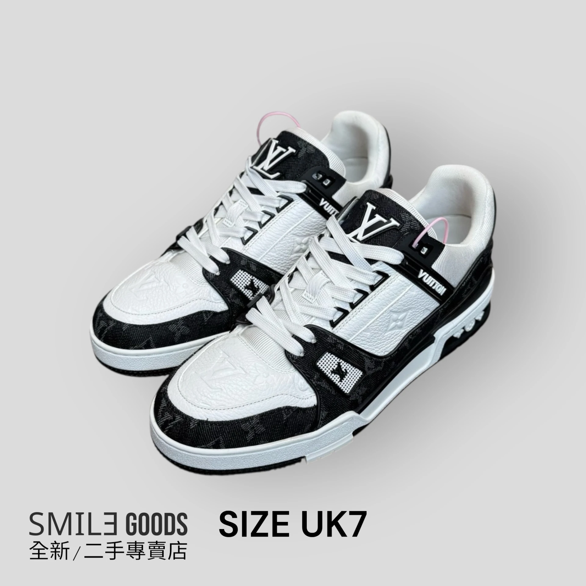 [SMILE] Louis Vuitton LV Trainer 黑白牛仔