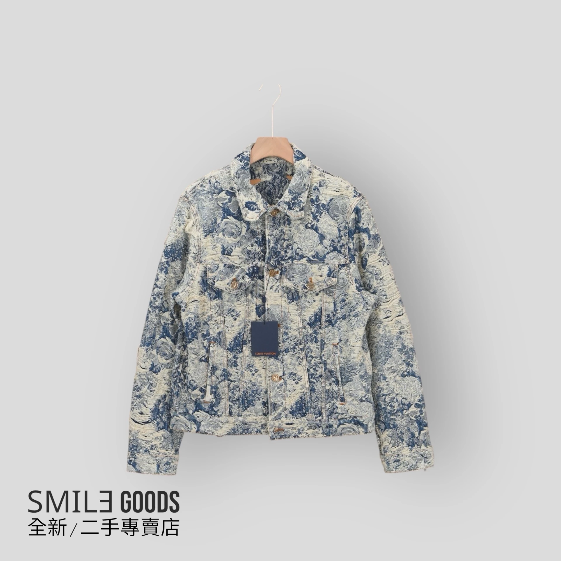 [SMILE] LOUIS VUITTON LV 糜爛花卉牛仔外套