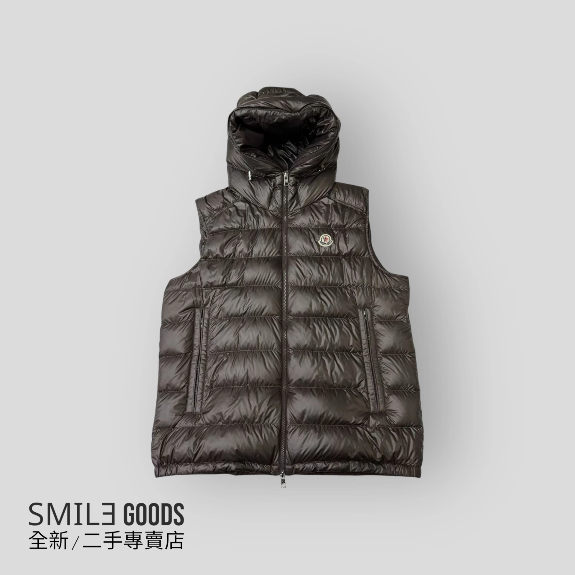 [SMILE] Moncler Tibb 巧克力色羽絨背心