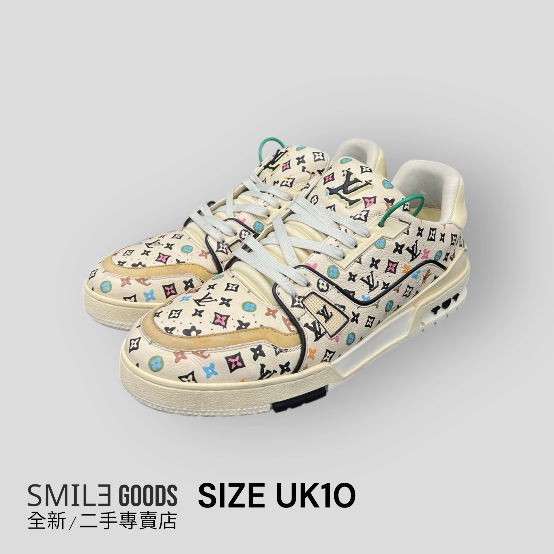 [SMILE]Louis Vuitton lv trainer tyler滿logo棕色