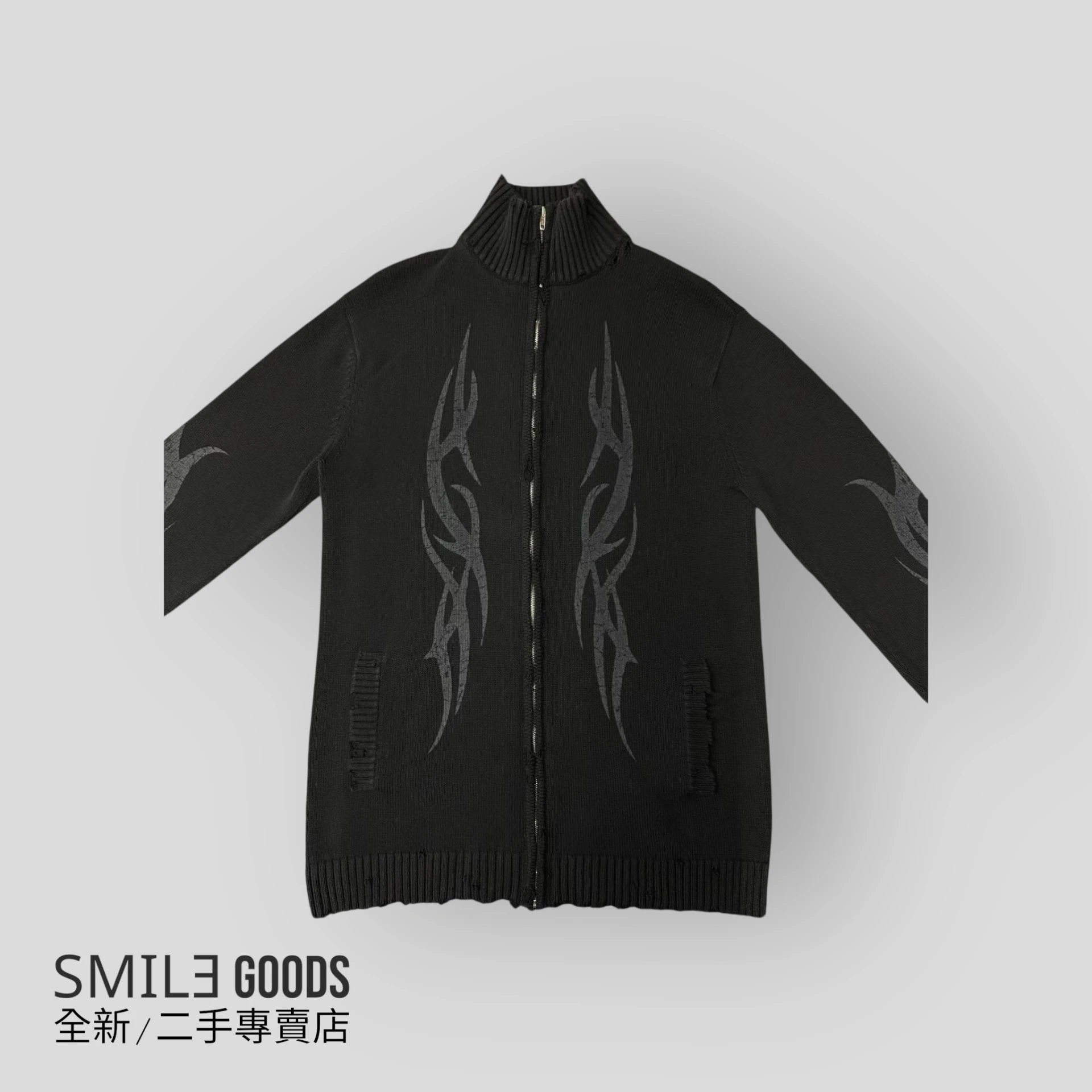 [SMILE]Balenciaga巴黎世家 黑色秀款毛衣