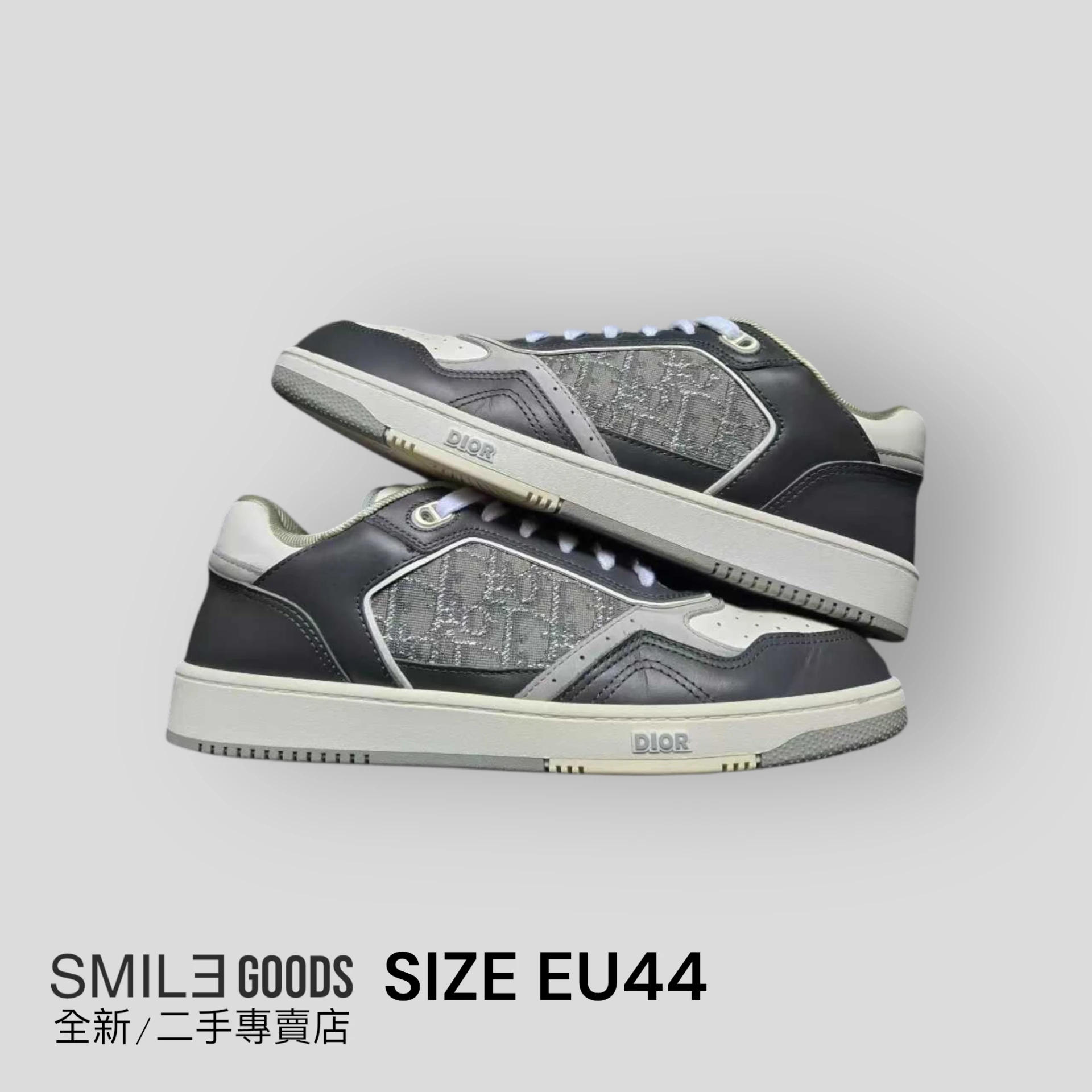 [SMILE] DIOR B27灰老花滿logo休閒鞋
