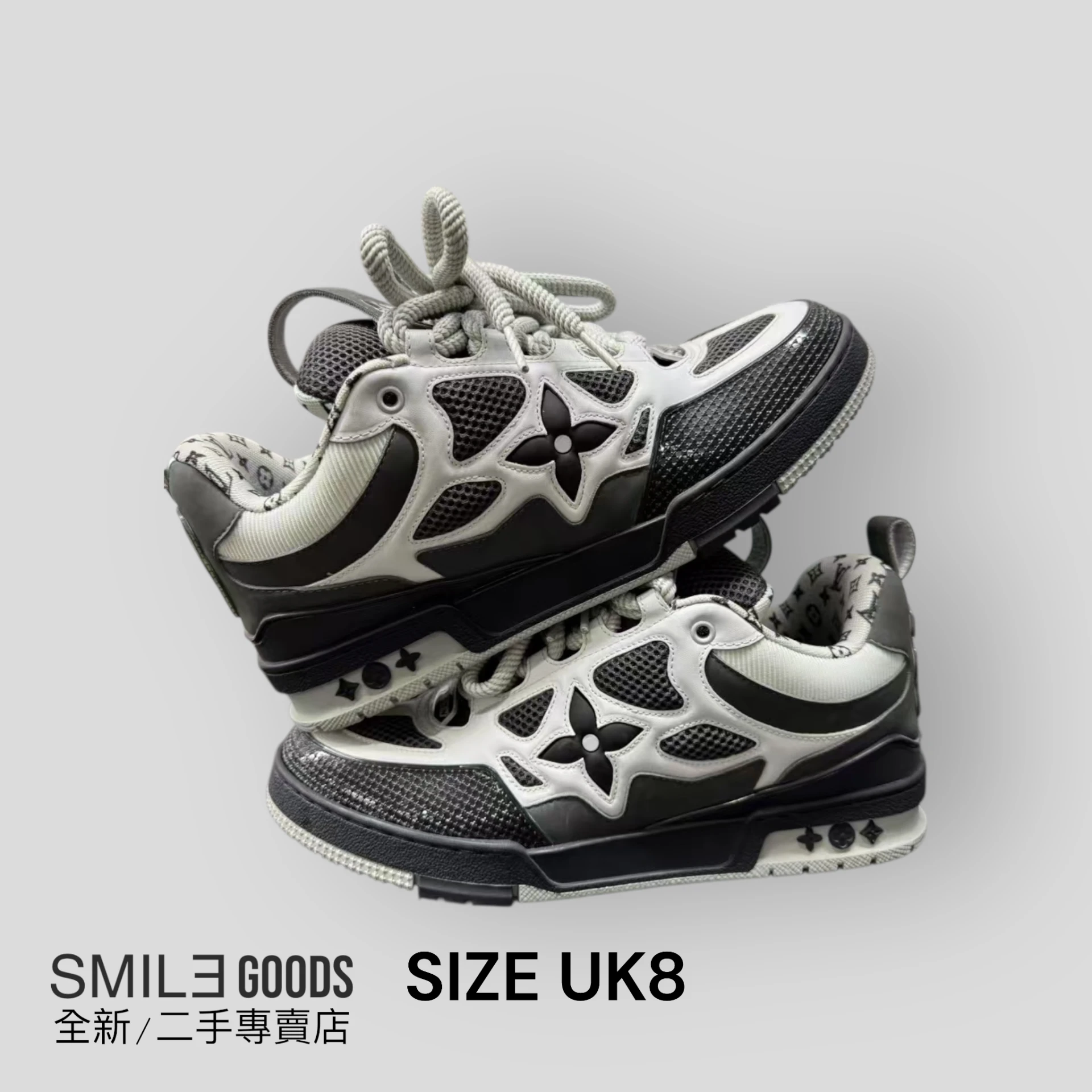 [SMILE]Louis Vuitton Lv trainer skate 黑白