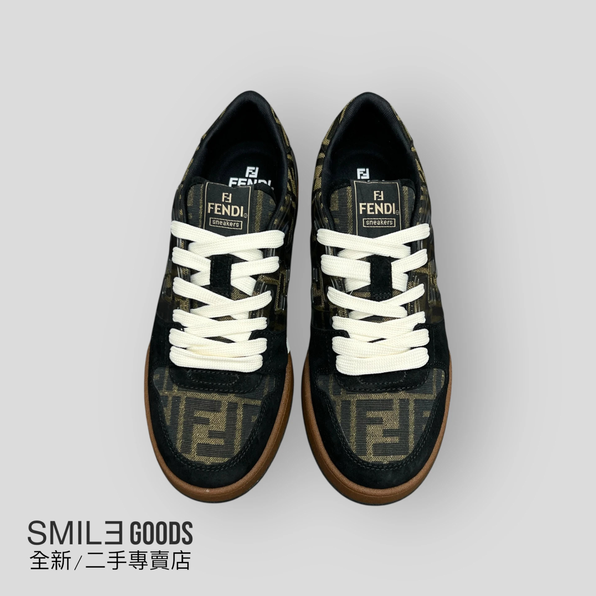 [SMILE]FENDI Match 滿版 黑棕 版鞋