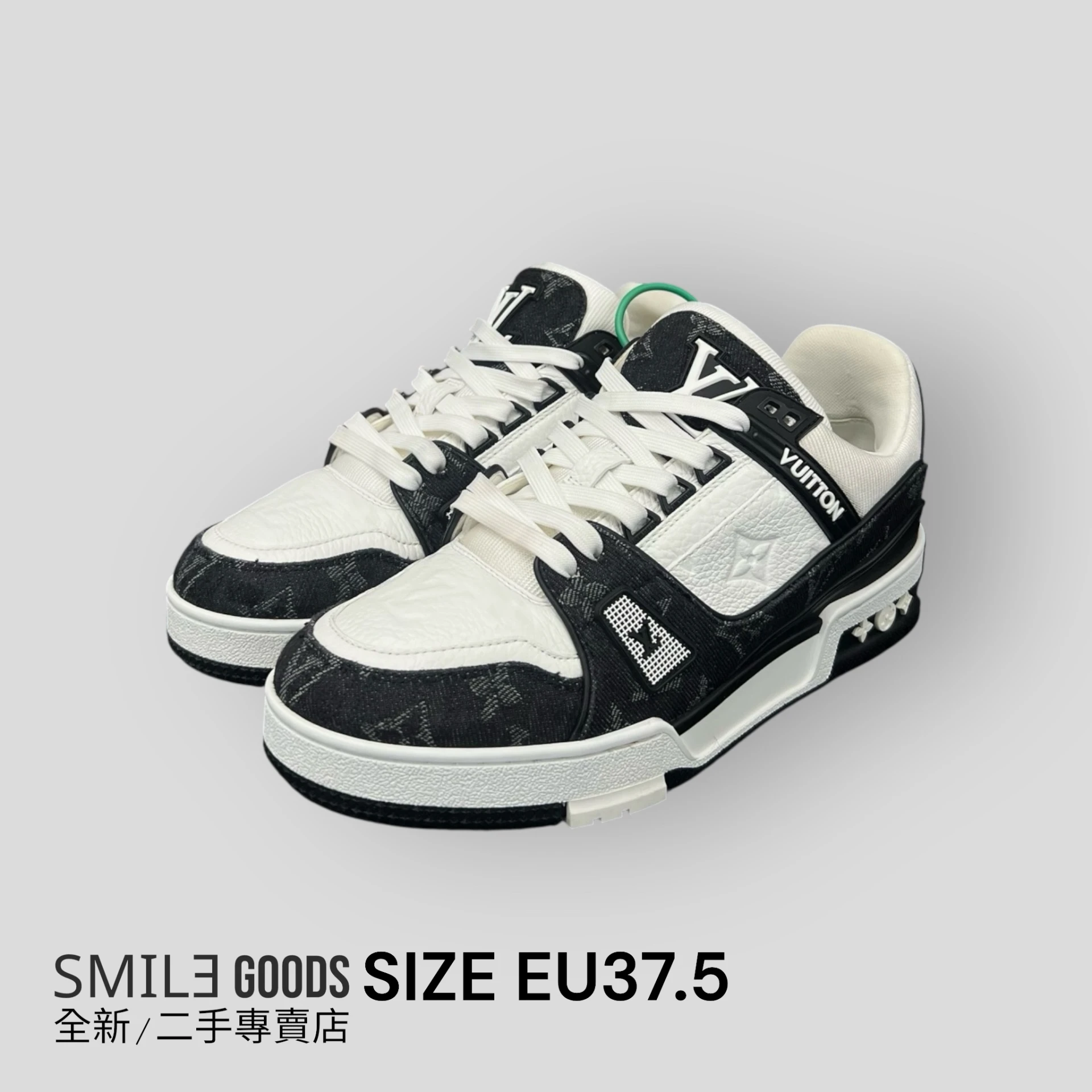 [SMILE] Louis Vuitton lv trainer 黑白牛仔25年