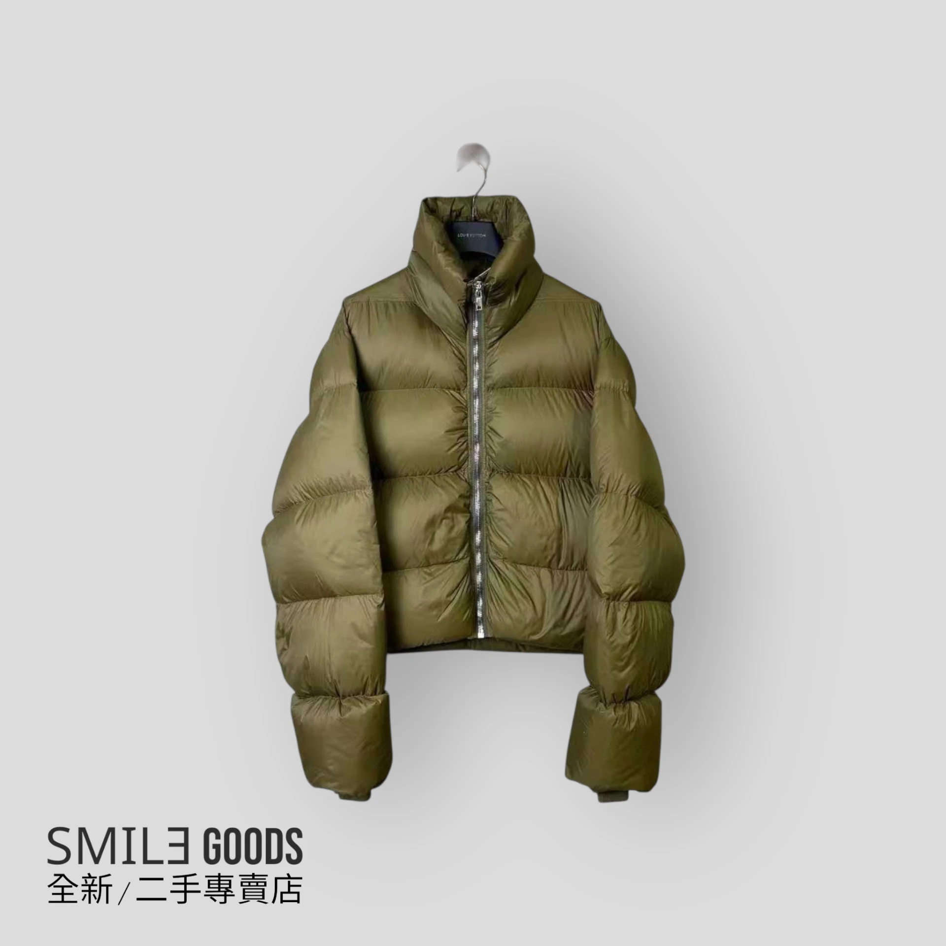 [SMILE]Rick Owens 24FW軍綠色高領羽絨外套