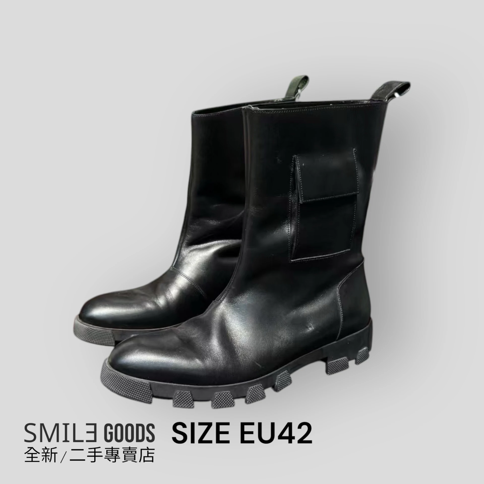 [SMILE]Balenciaga巴黎世家推土機厚底秀款機車靴