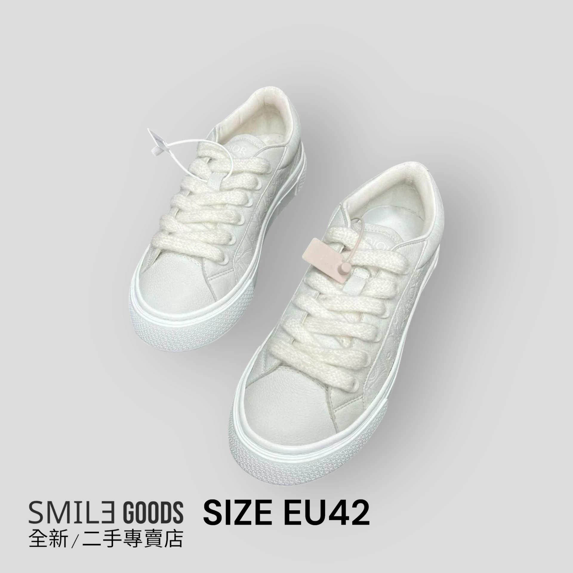 [SMILE] Dior b33純白平底鞋