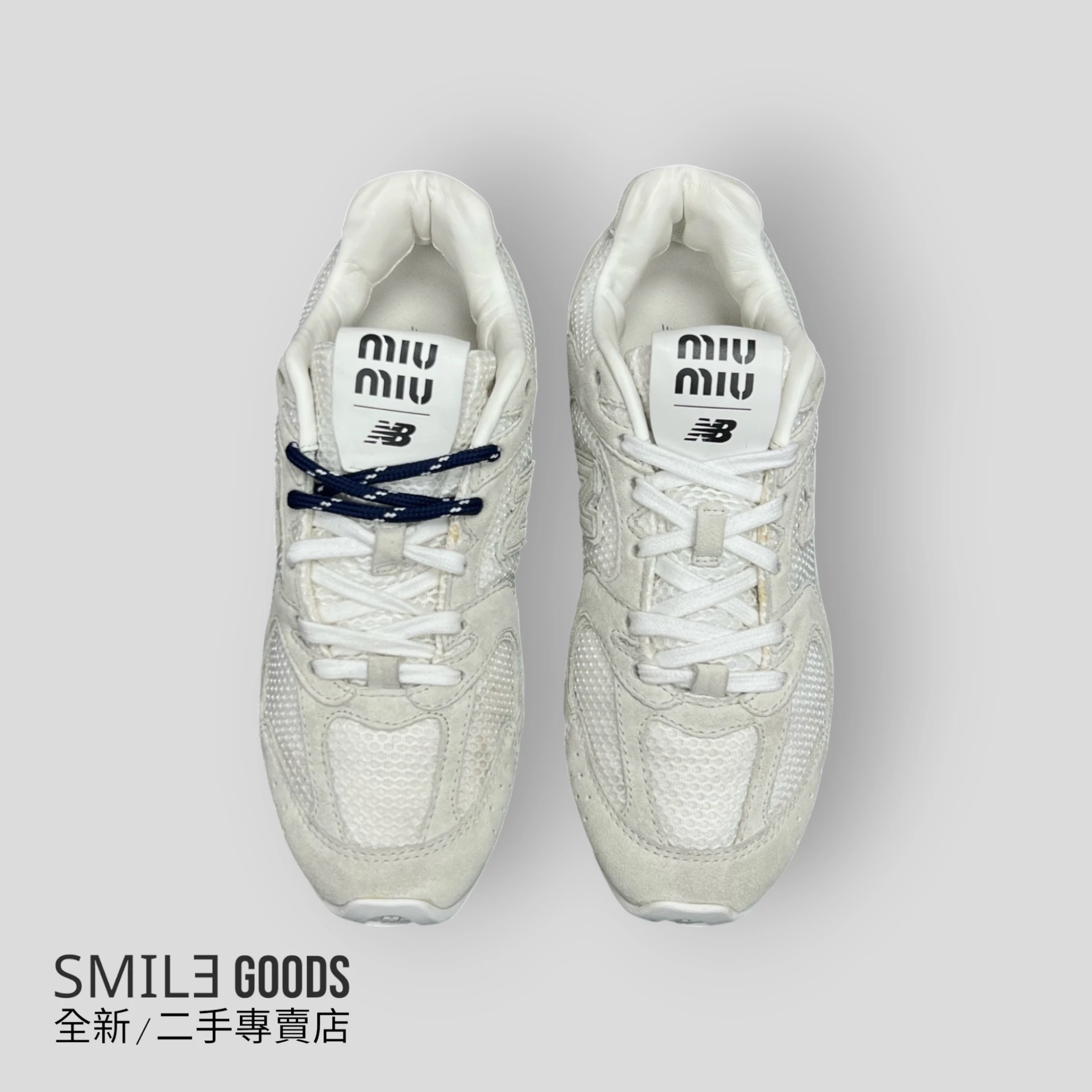 [SMILE] New Balance MIUMIU NB 530 白灰 薄底鞋