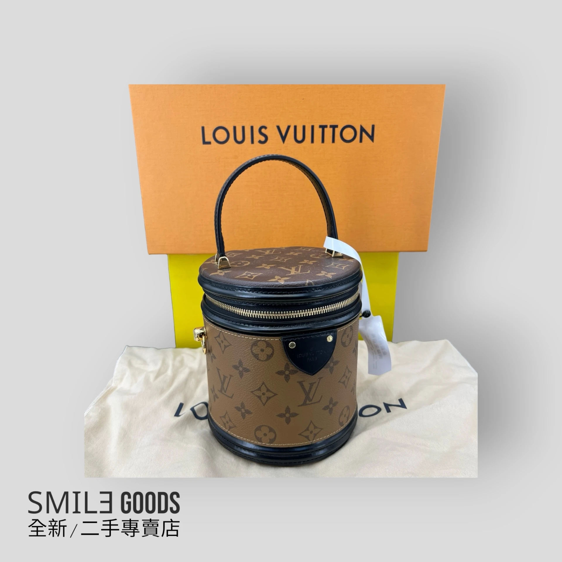 [SMILE]Louis Vuitton lv 經典老花 發財桶