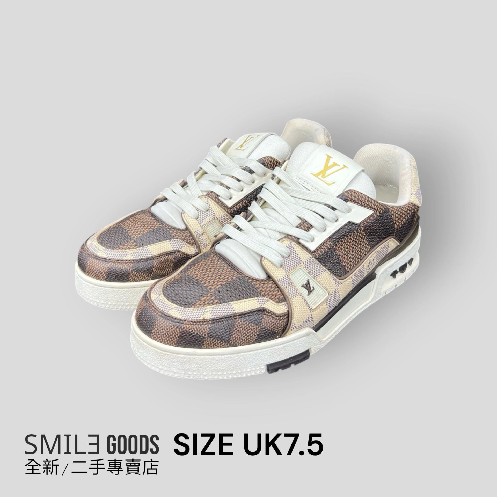 [SMILE] Louis Vuitton lv trainer 棋盤格棕