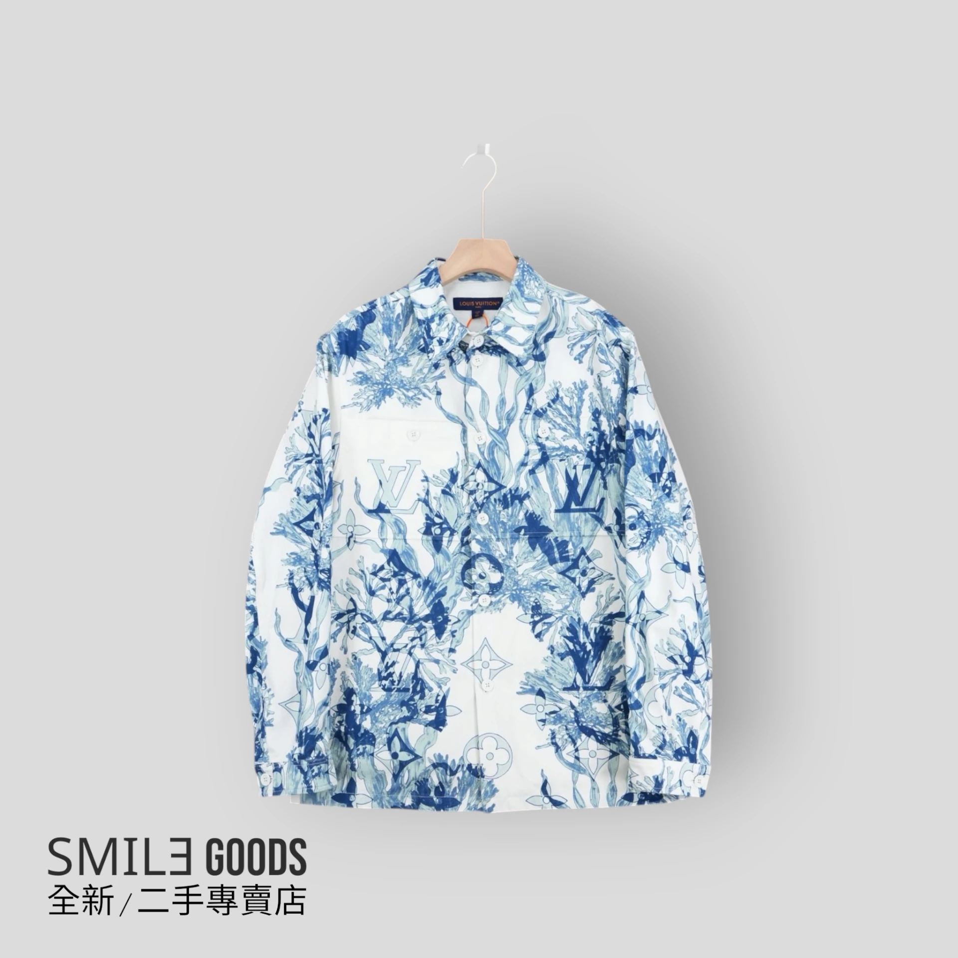 [SMILE]LOUIS VUITTON LV 新款海草LOGO 長袖襯衫