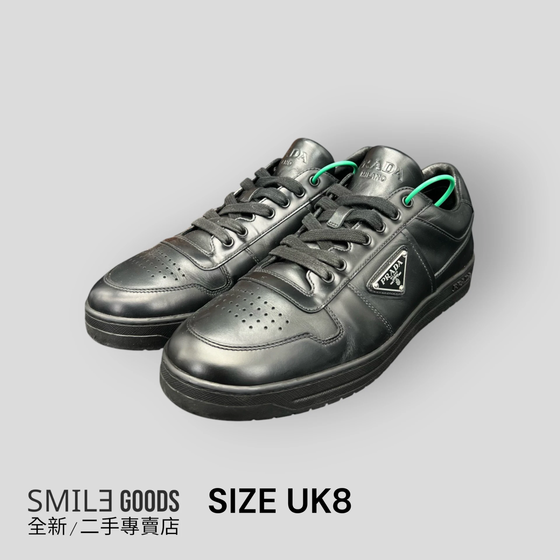 [SMILE] PRADA Downtown黑色 低筒板鞋