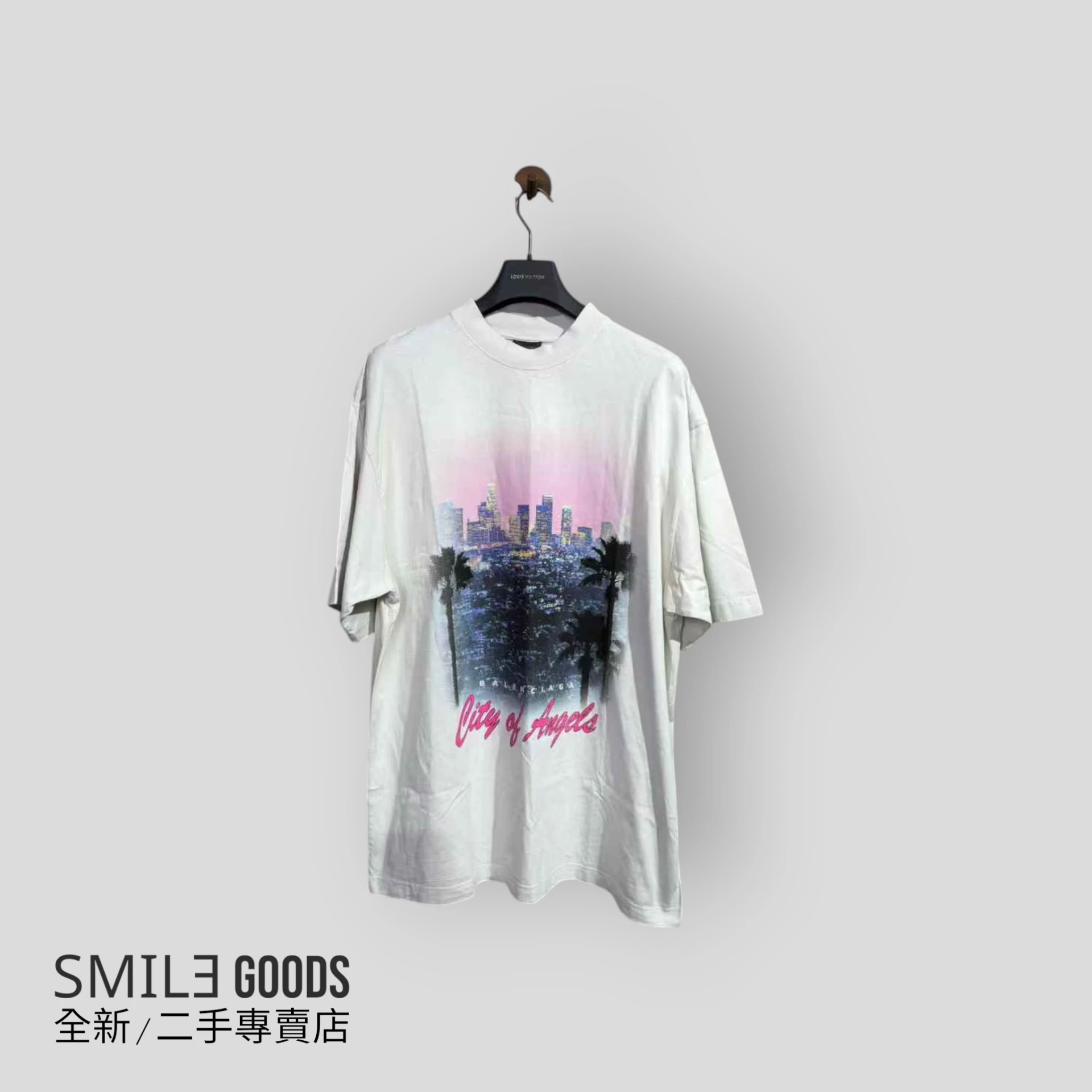 [SMILE]Balenciaga巴黎世家25秋季新款天使之城洛杉磯夜景短袖