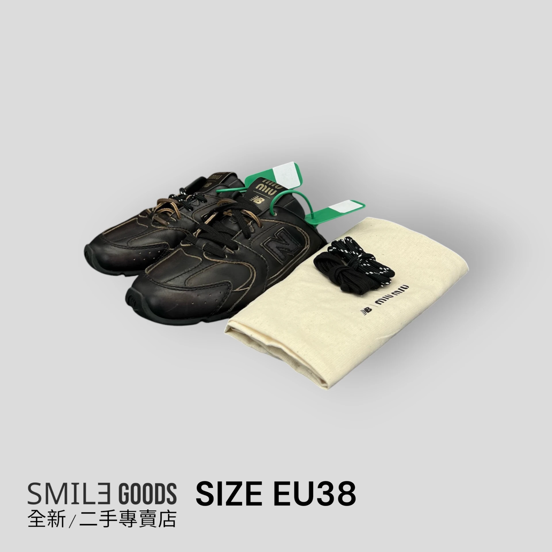 [SMILE]miu miu nb530 聯名 半拖黑色