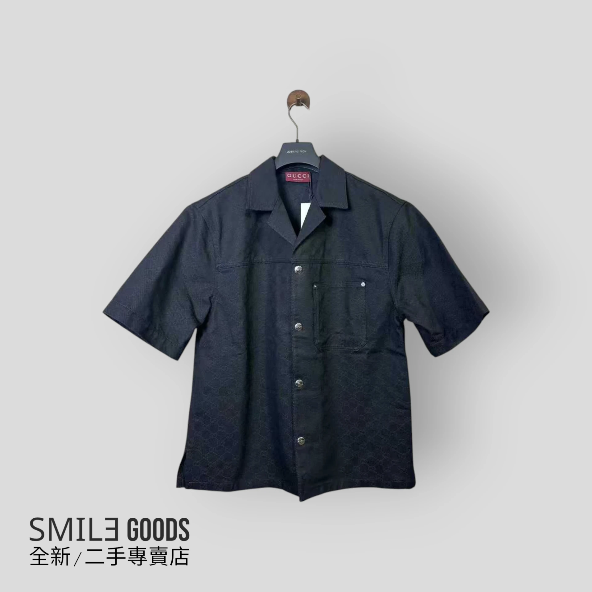 [SMILE]Gucci 雙G滿logo襯衫短袖