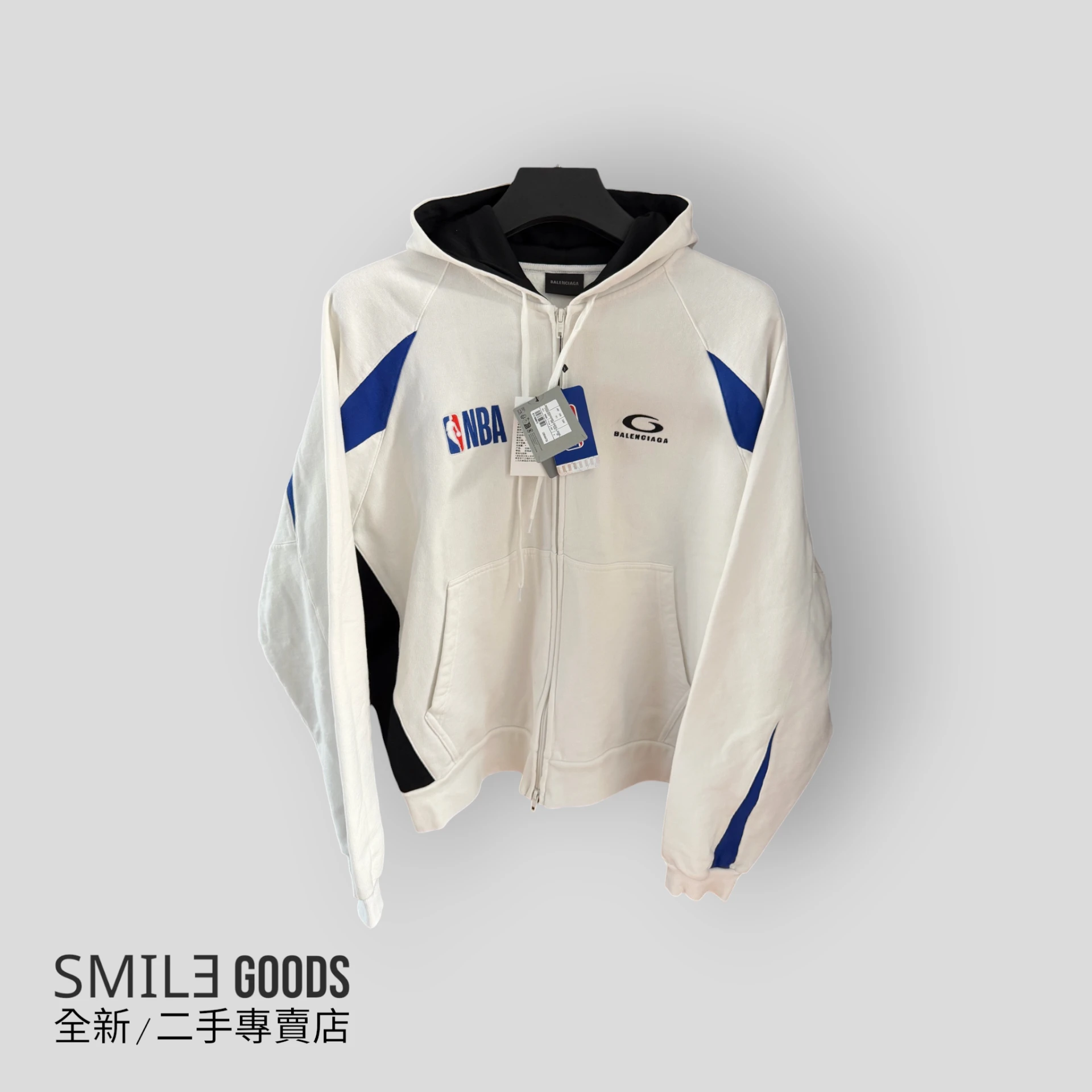 [SMILE]BALENCIAGA 巴黎世家 x NBA聯名拉鍊帽衫