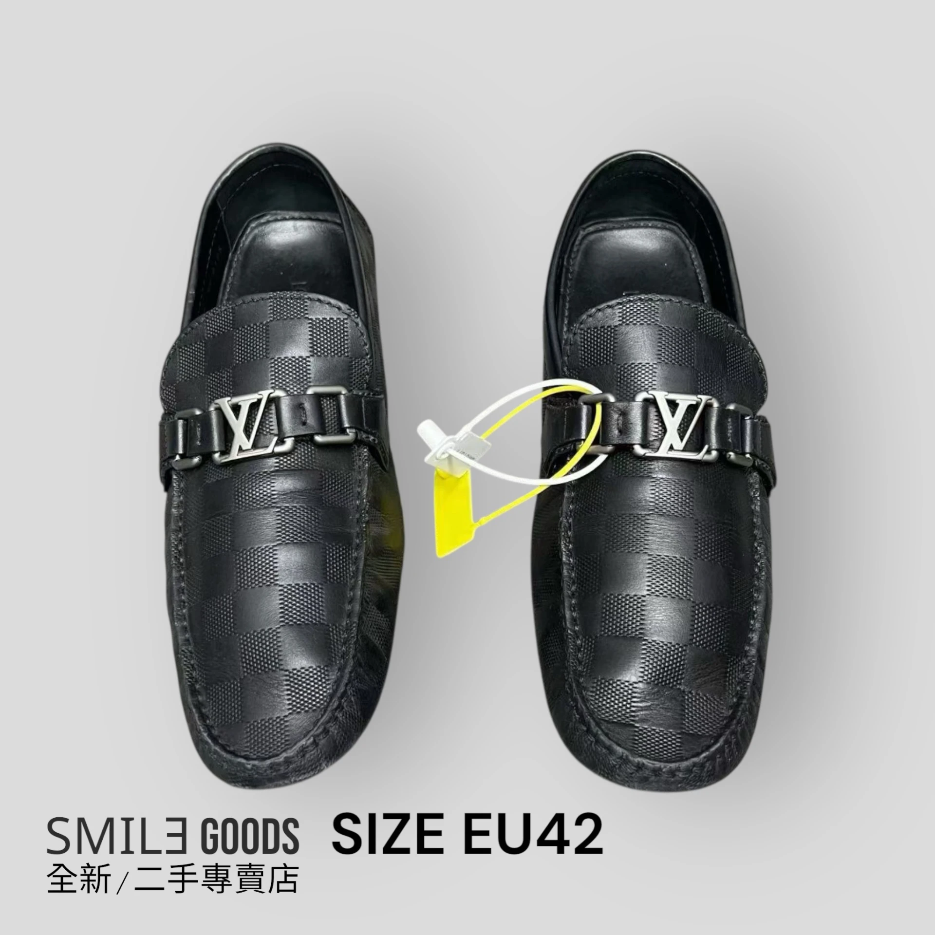 [SMILE]Louis Vuitton Lv Hockenheim 粒面小牛皮 莫卡辛鞋 痘痘鞋 黑色