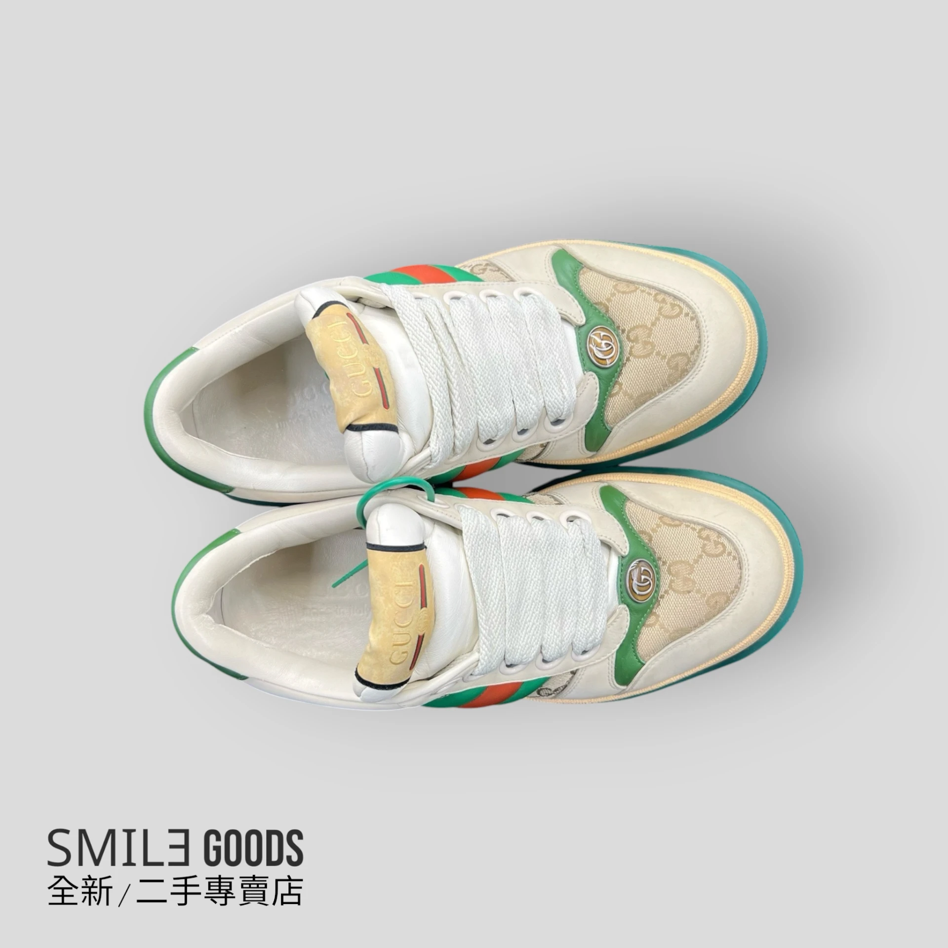 [SMILE] gucci 胖丁 灰綠 髒髒鞋