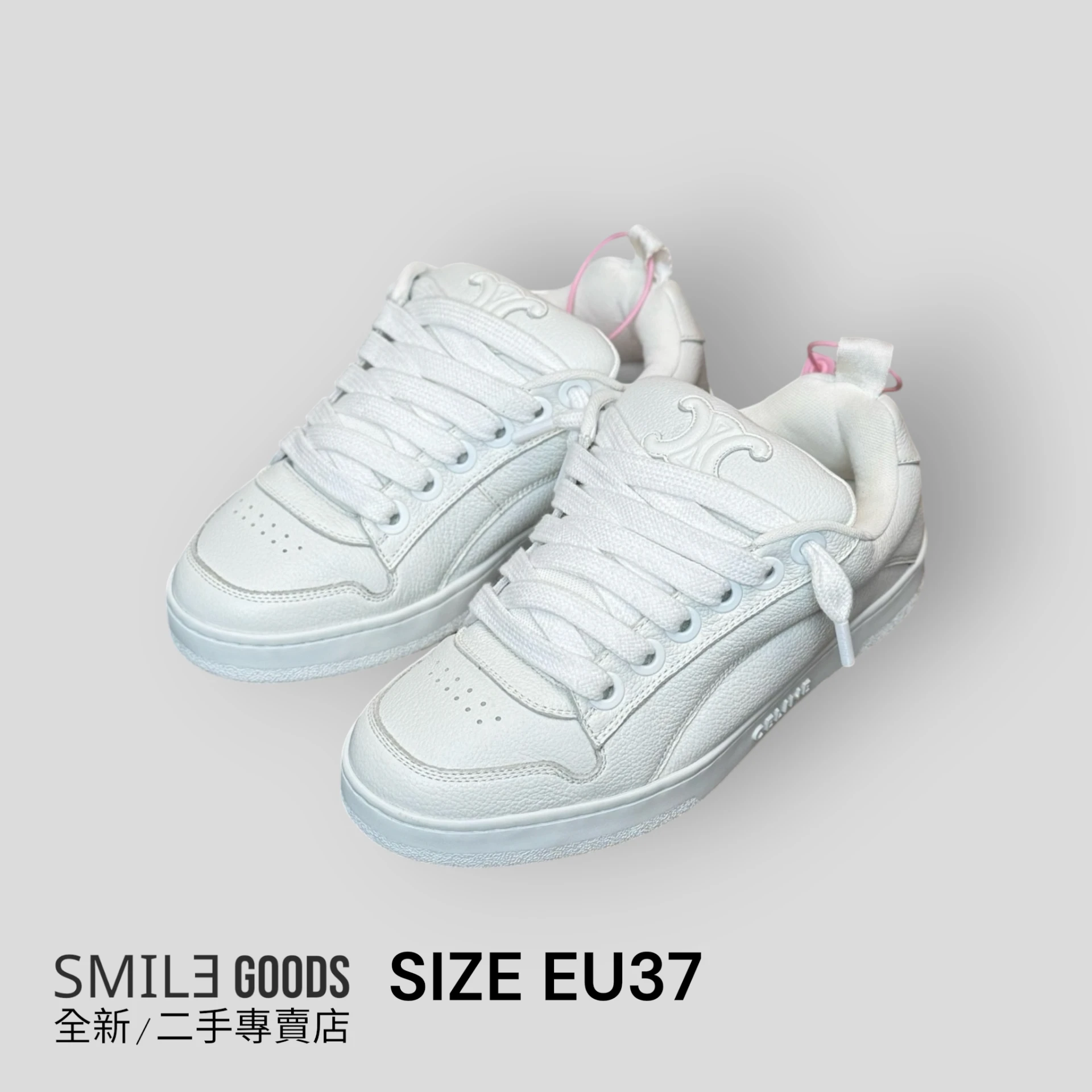 [SMILE]Celine 25SS 白色麵包鞋