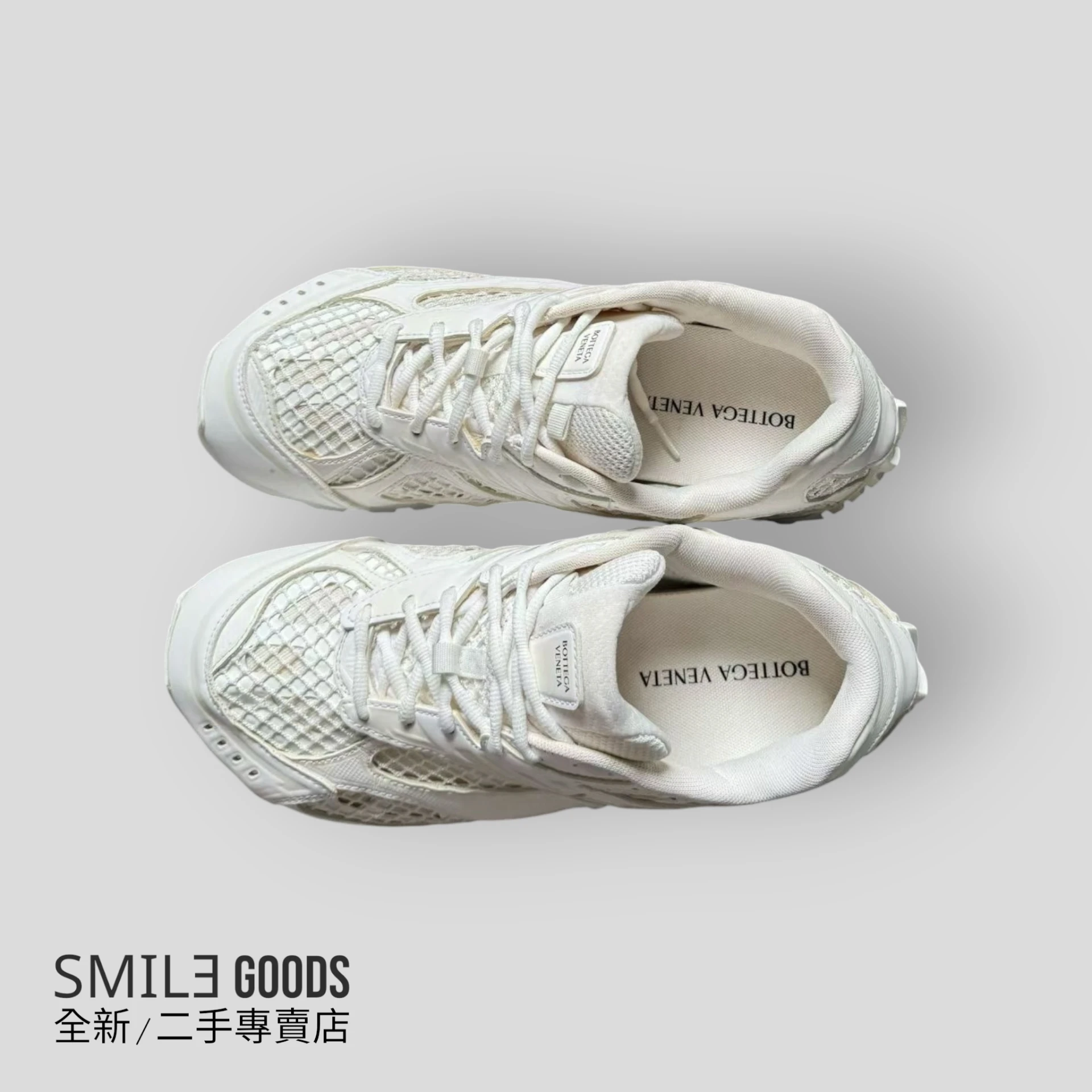 [SMILE] BOTTEGA VENETA Bv白色休閒鞋