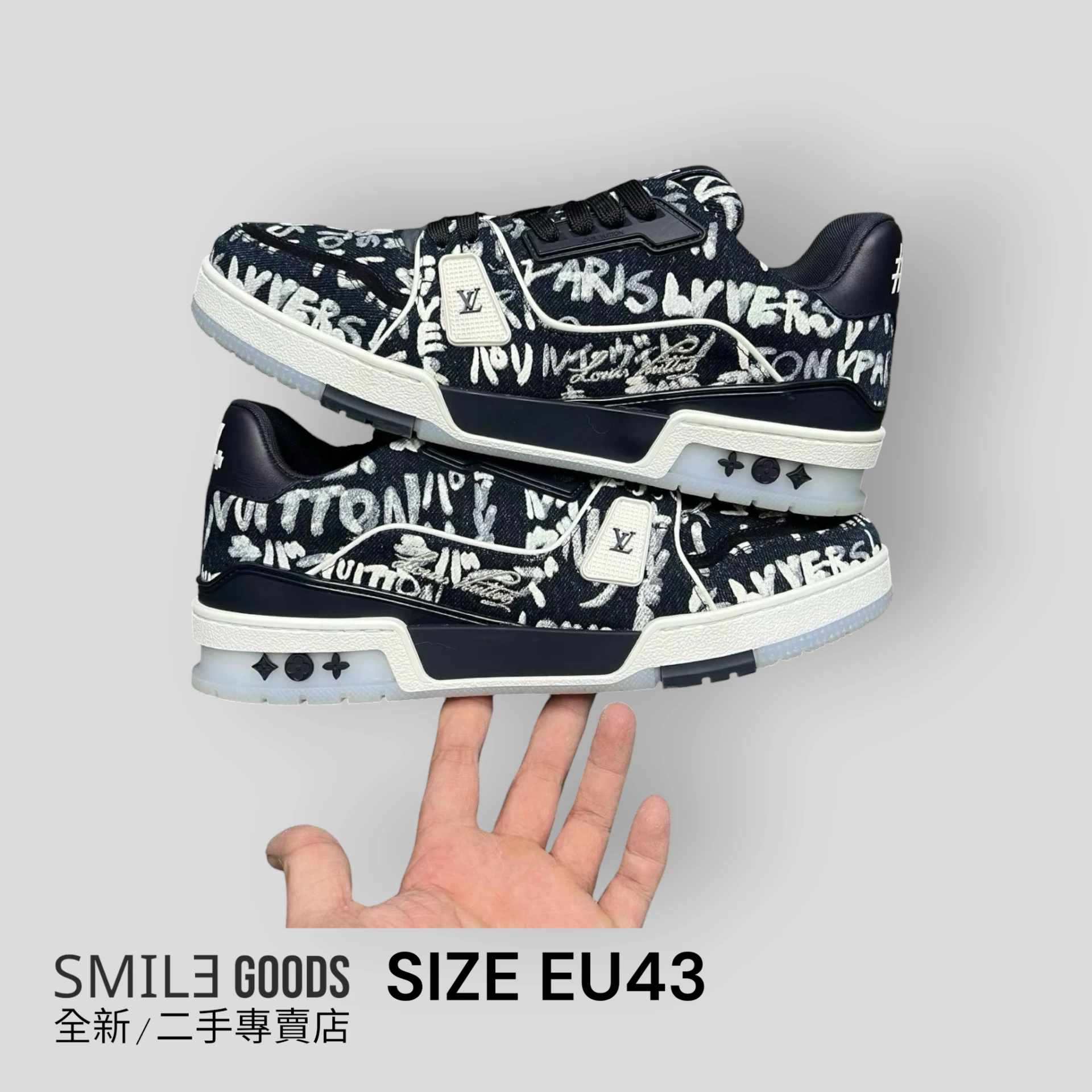 [SMILE] LOUIS VUITTON Trainer nigo聯名FW25藍塗鴉