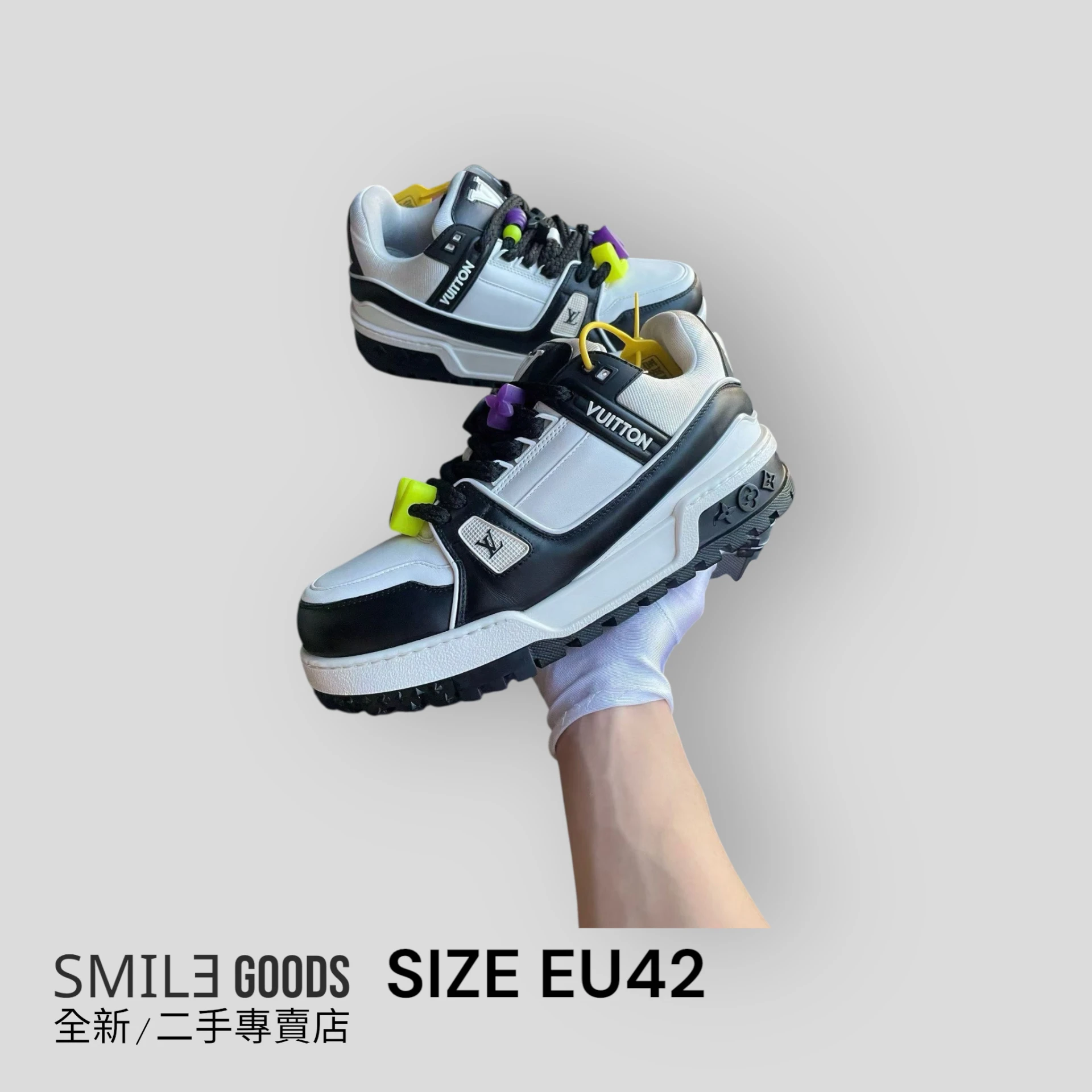 [SMILE]Louis Vuitton lv trainer黑白胖丁
