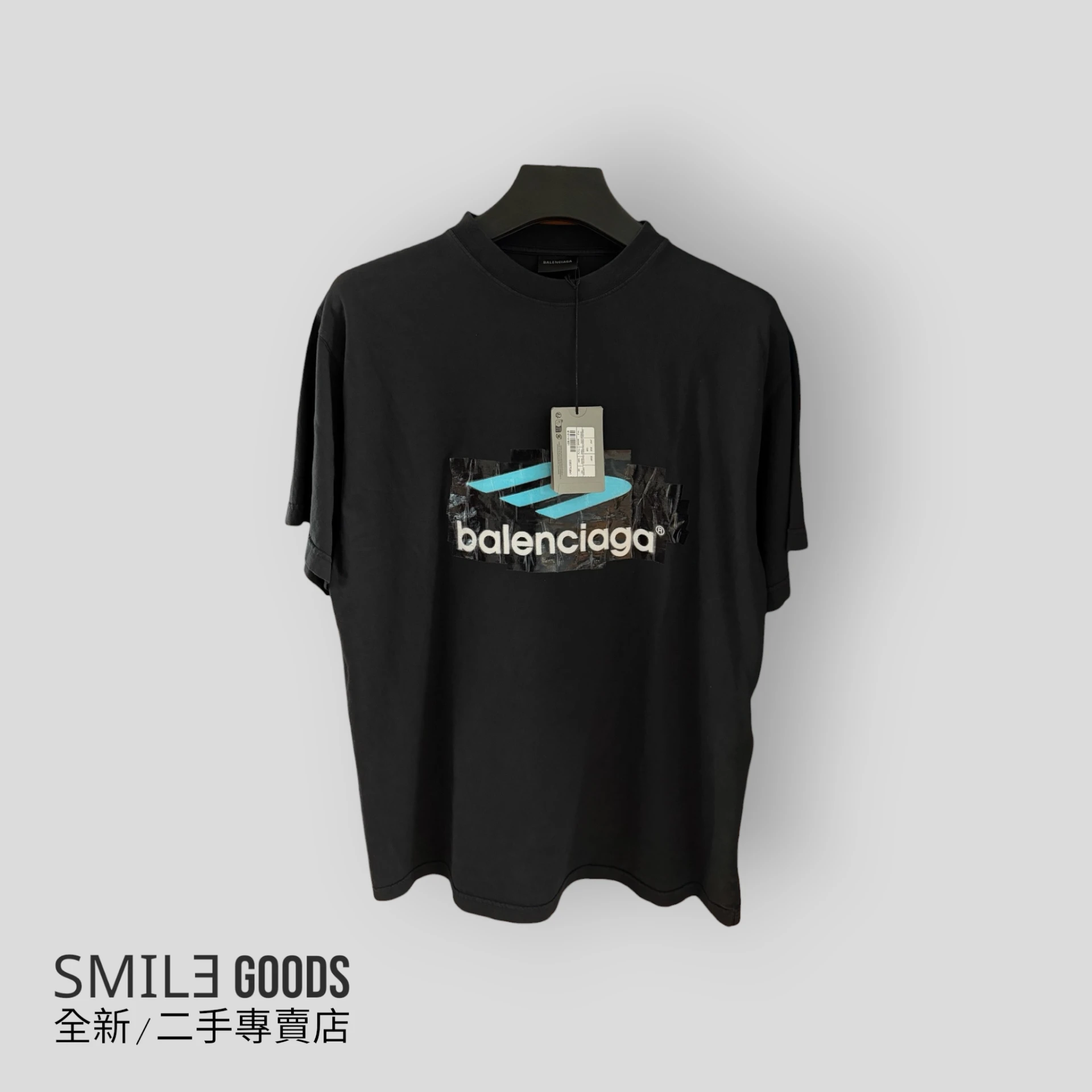 [SMILE] BALENCIAGA 巴黎世家 ss26新款 3b刺繡logo膠帶短袖