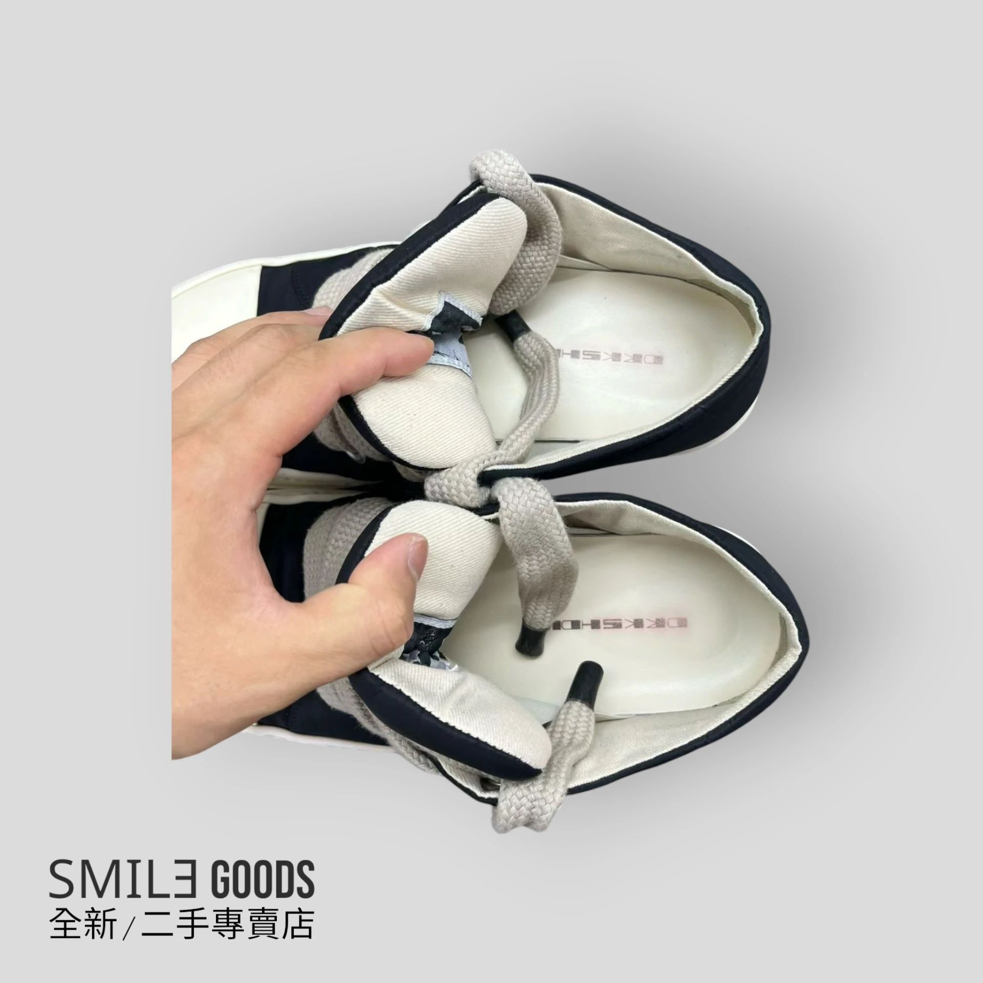 [SMILE]RickOwens Drkshdw 黑色尼龍胖丁大匡威